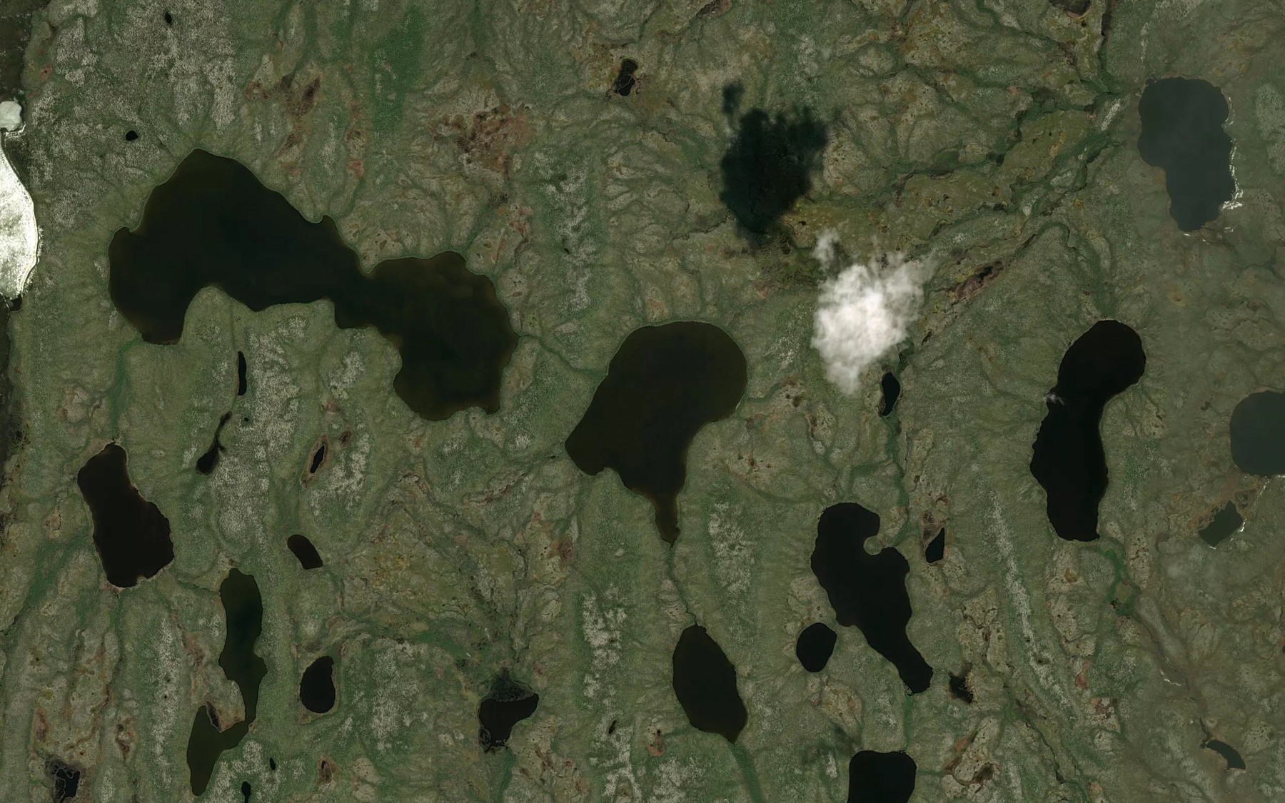 Satellite map of the Tapawtumowee Lake