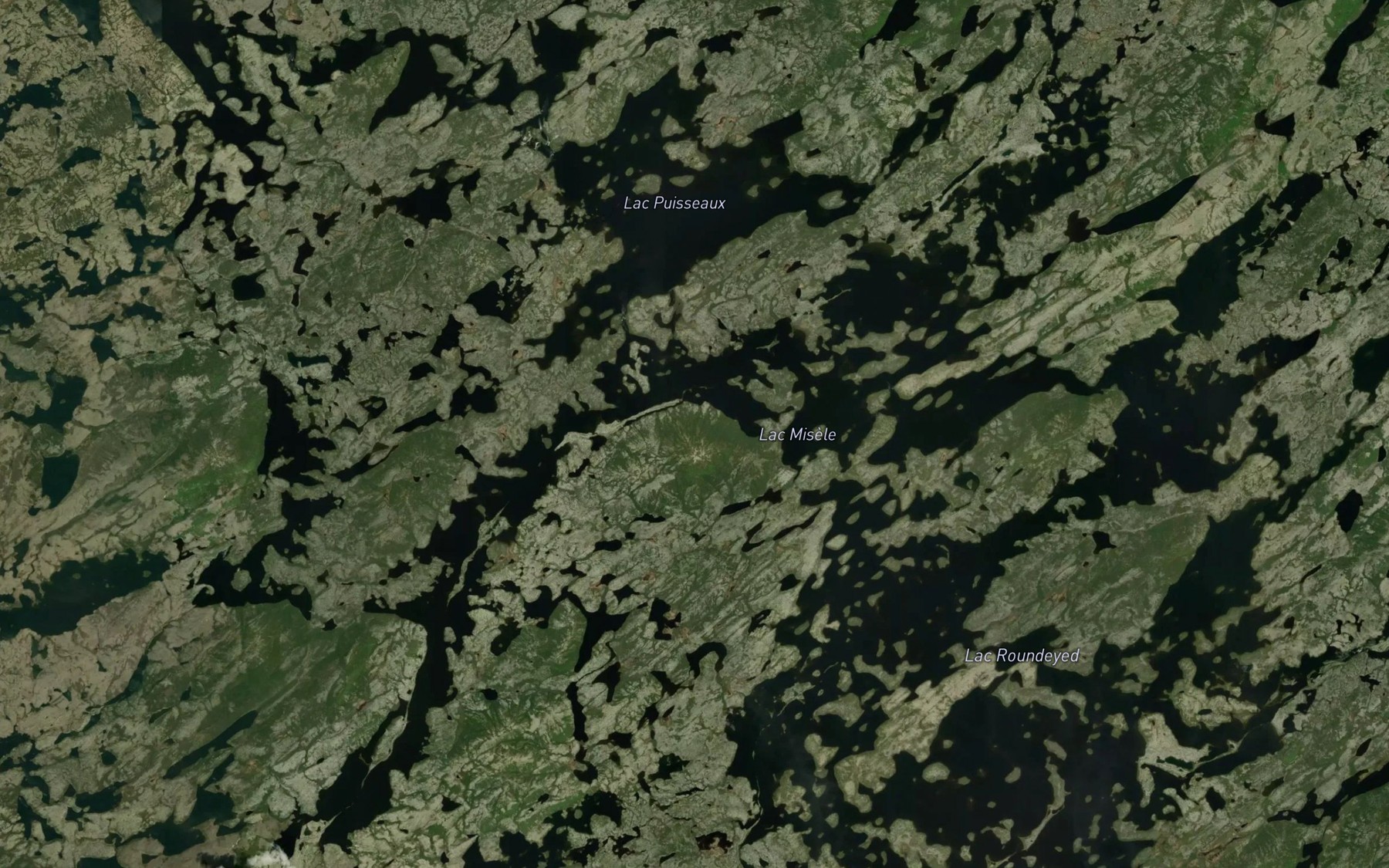 Satellite map of the Lac Misele