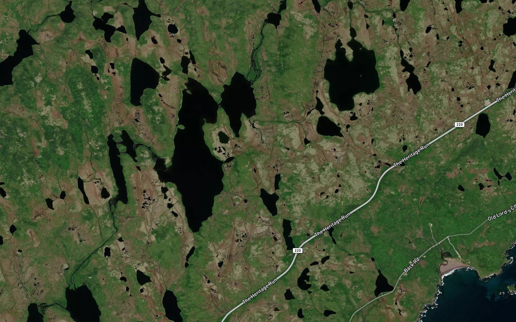 Satellite map of the Ghost Cop Pond