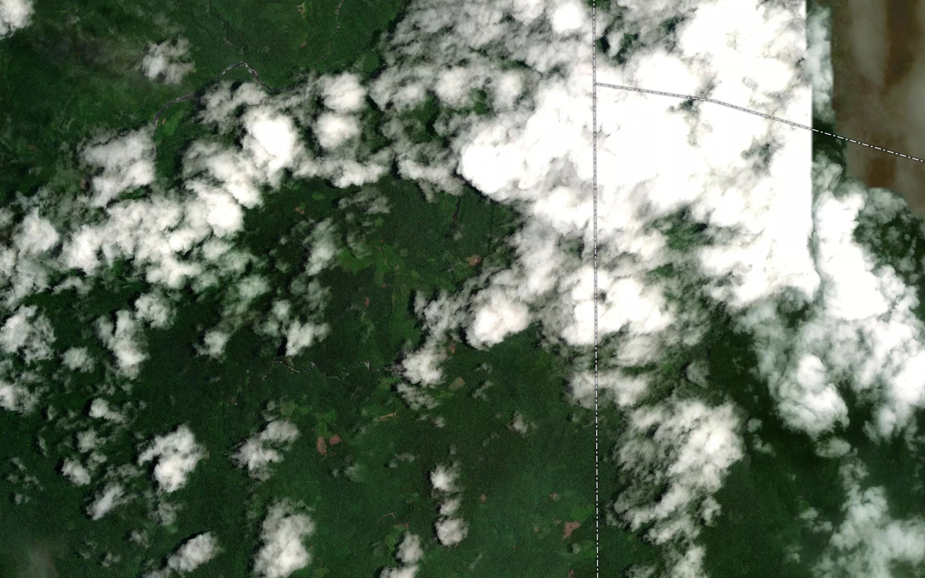 Satellite map of the Ubura Creek