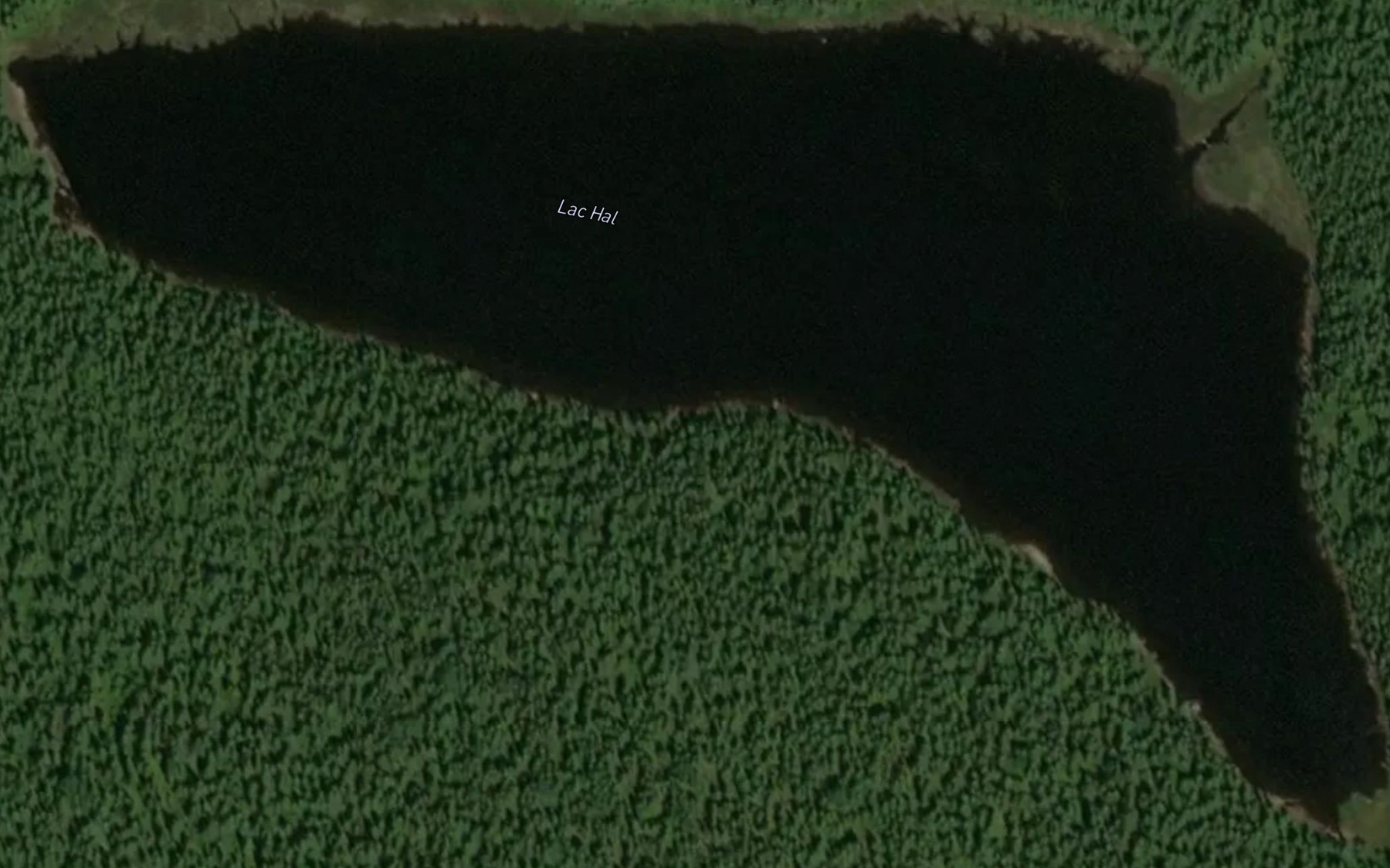Satellite map of the Lac Hal