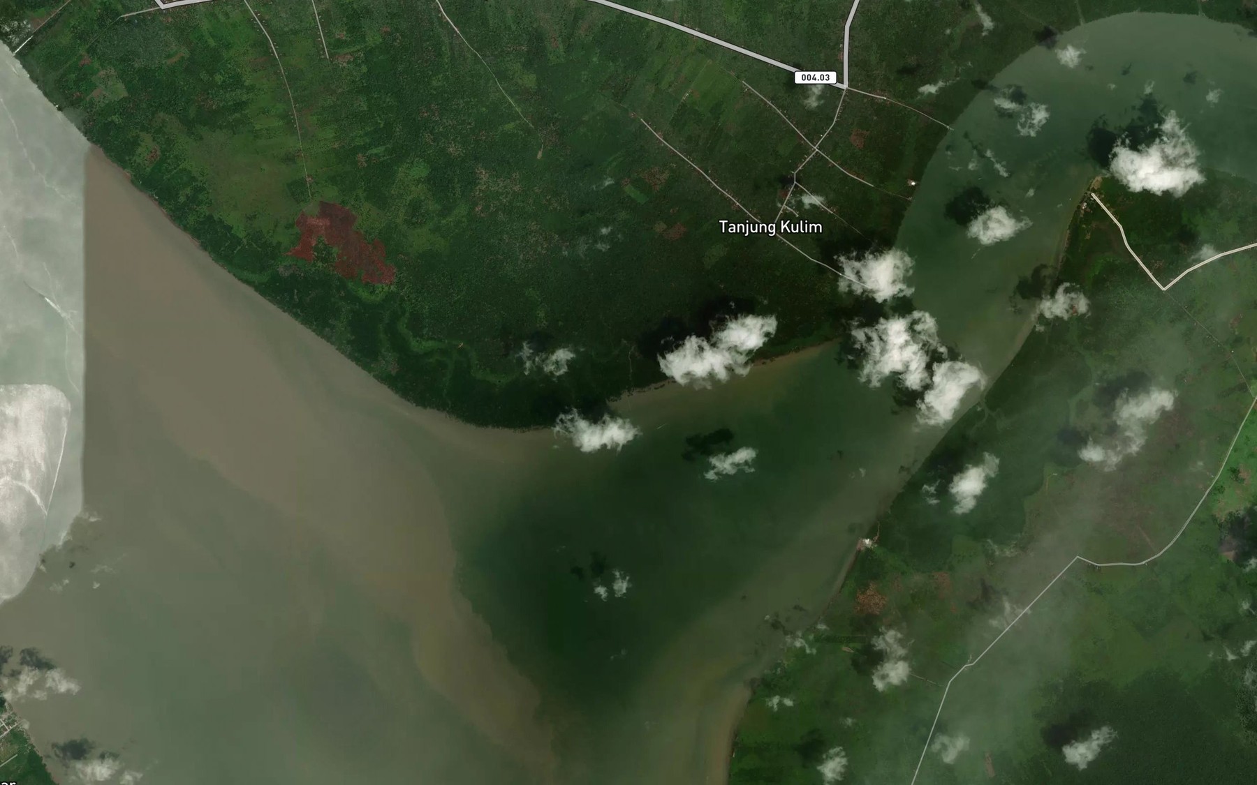 Satellite map of the Sungai Batang Gerai