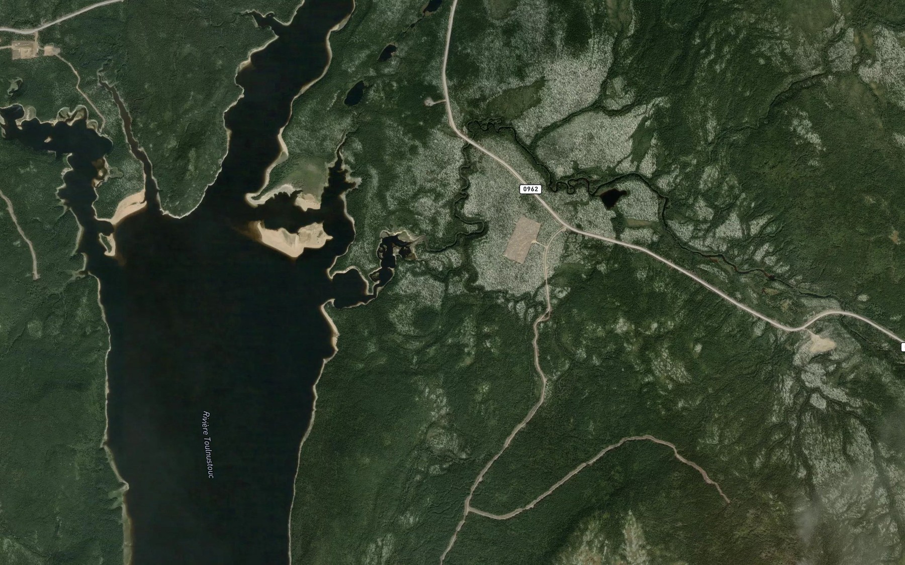 Satellite map of the Riviere de la Louve Nuit