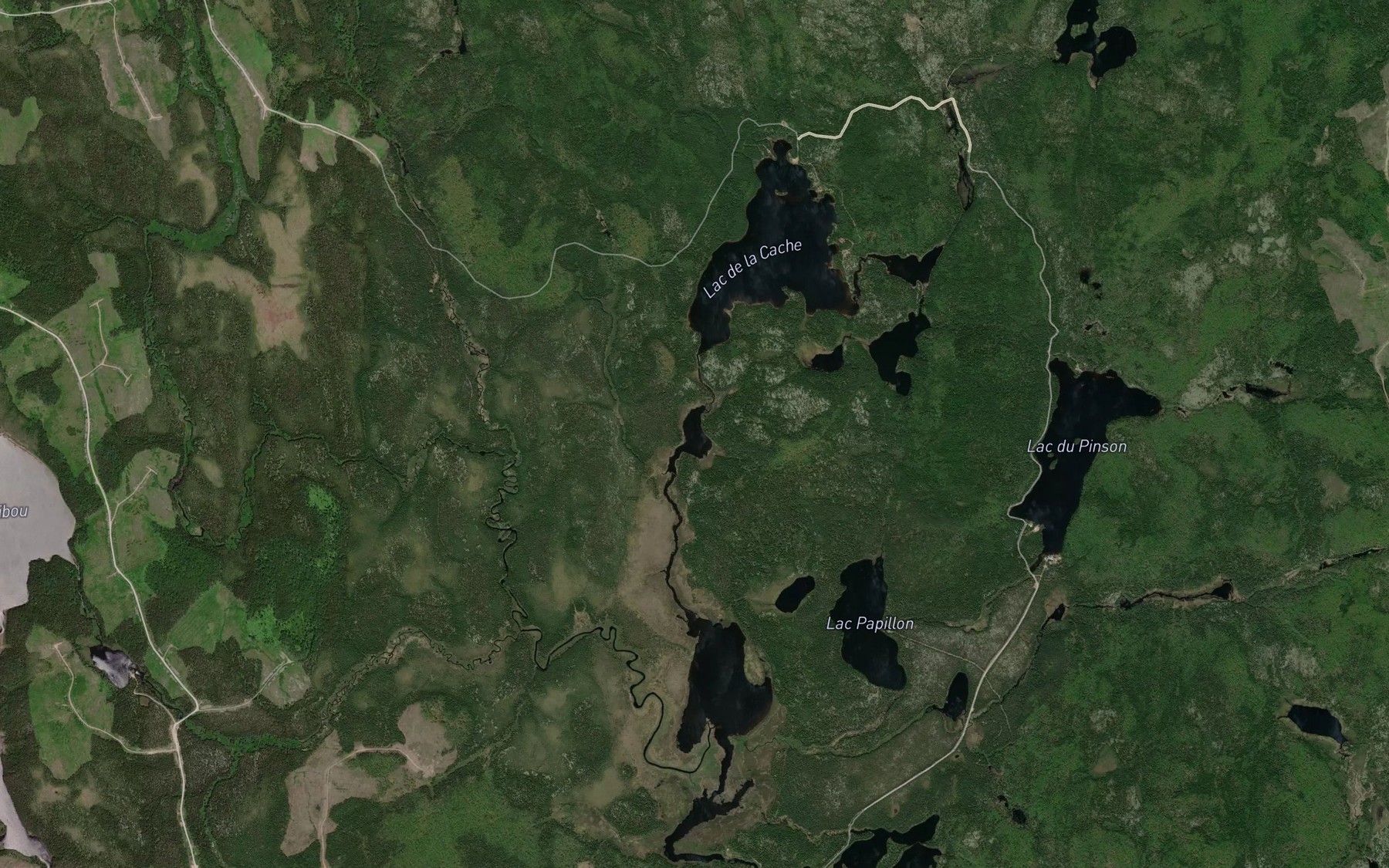 Satellite map of the Lac du Levraut