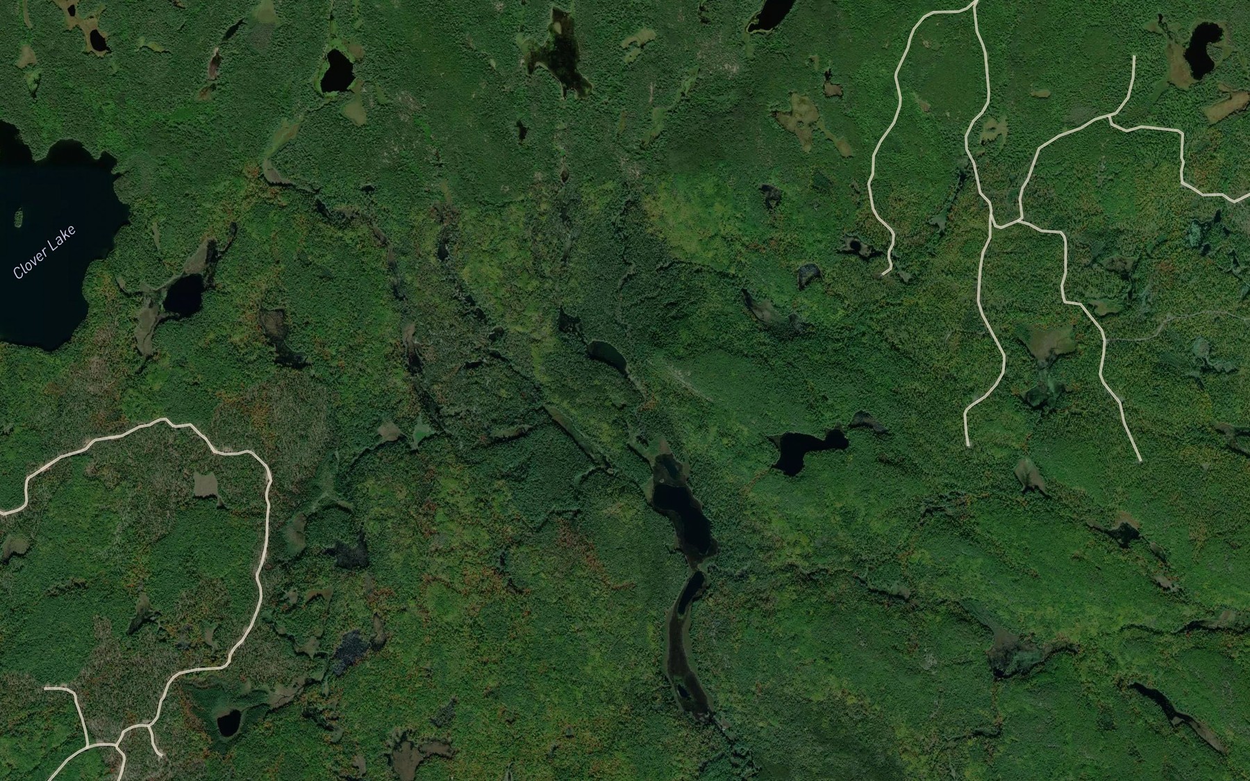 Satellite map of the Zigzag Creek