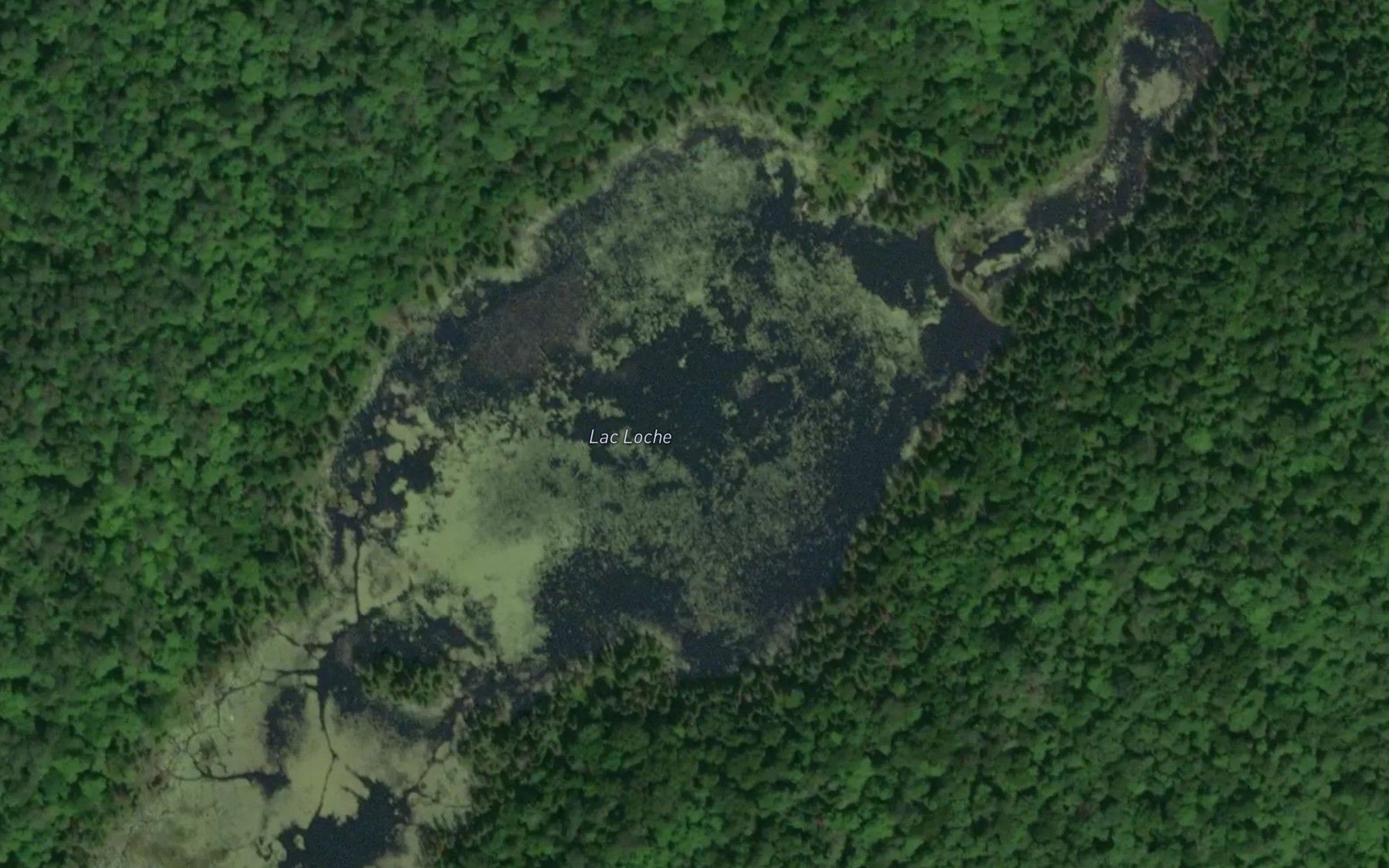 Satellite map of the Lac Loche