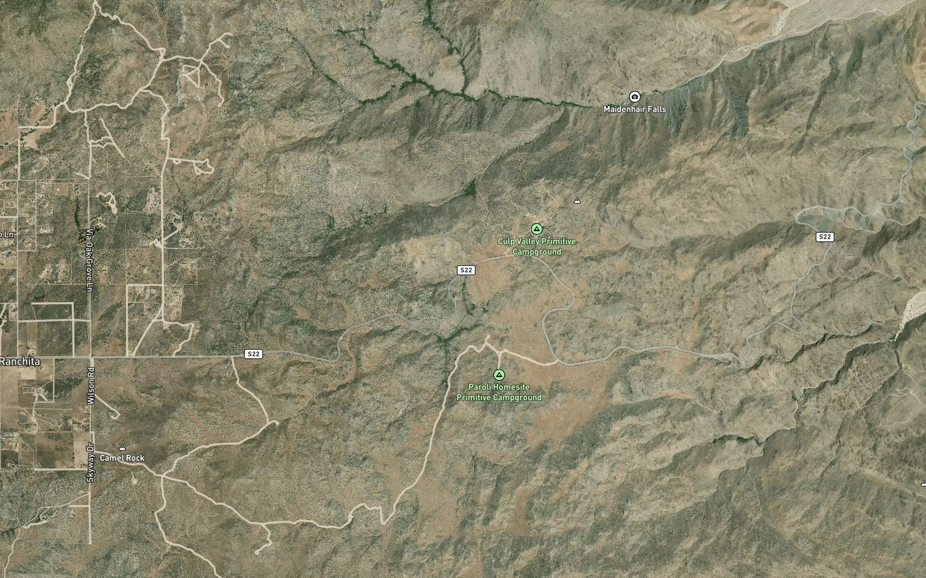 Satellite map of the Don Spring