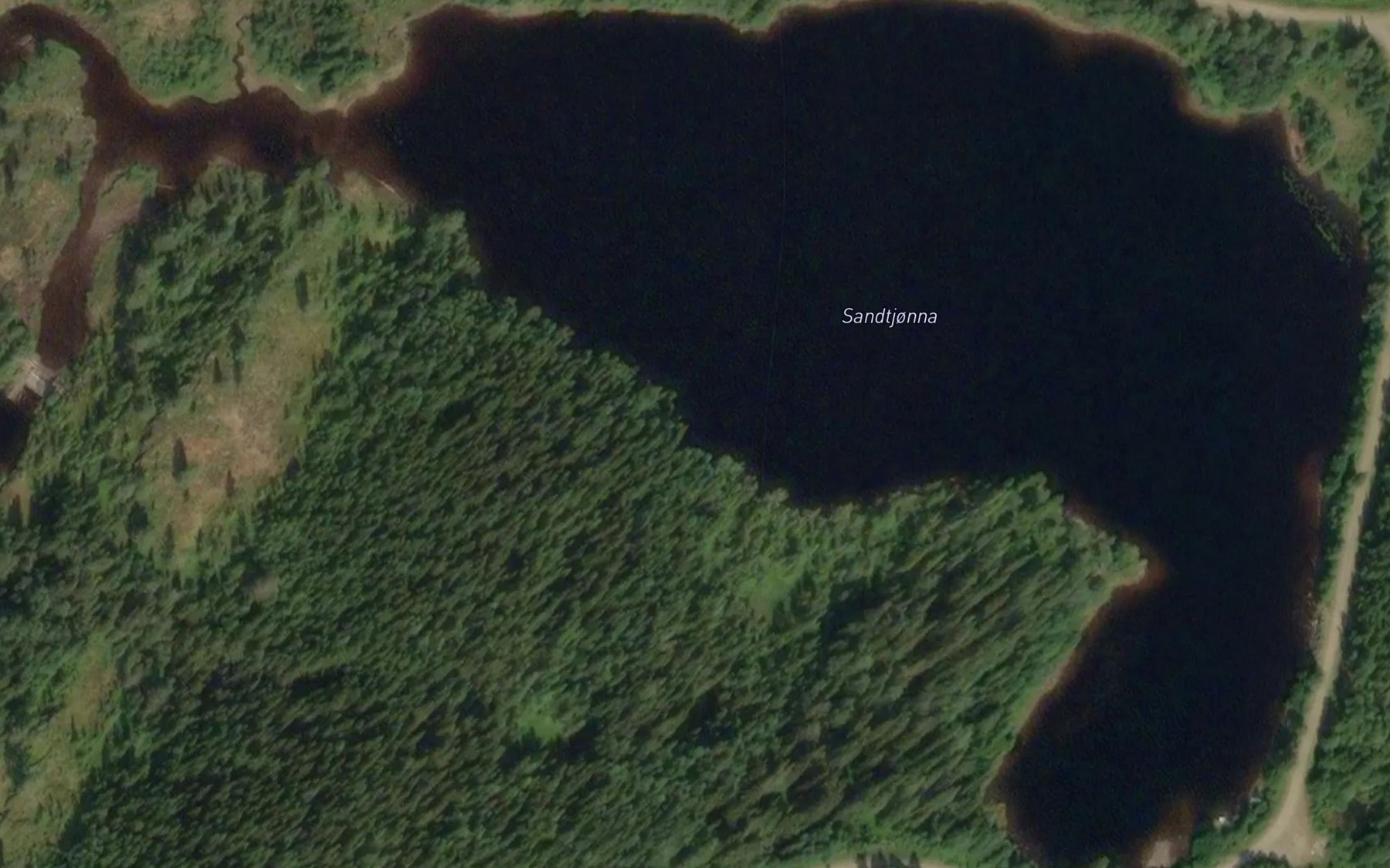 Satellite map of the Sandtjorna