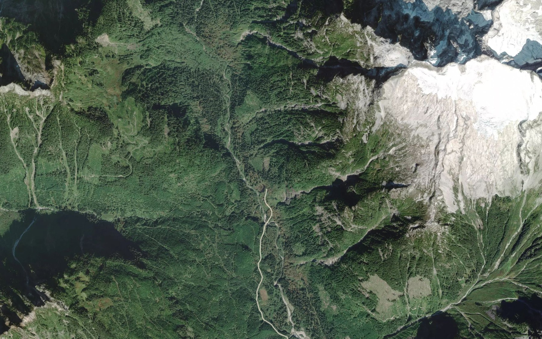 Satellite map of the Pilldolla Creek