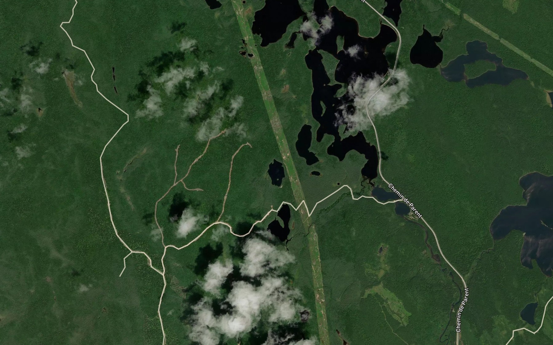 Satellite map of the Lac du Camp