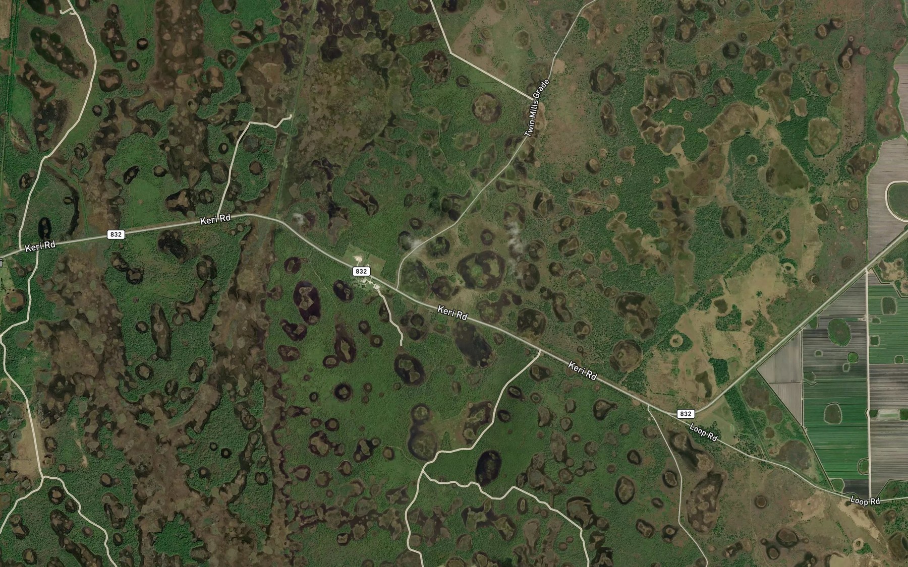 Satellite map of the Hooper Slough