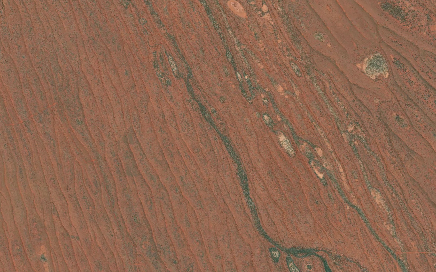 Satellite map of the Drybaroo Creek