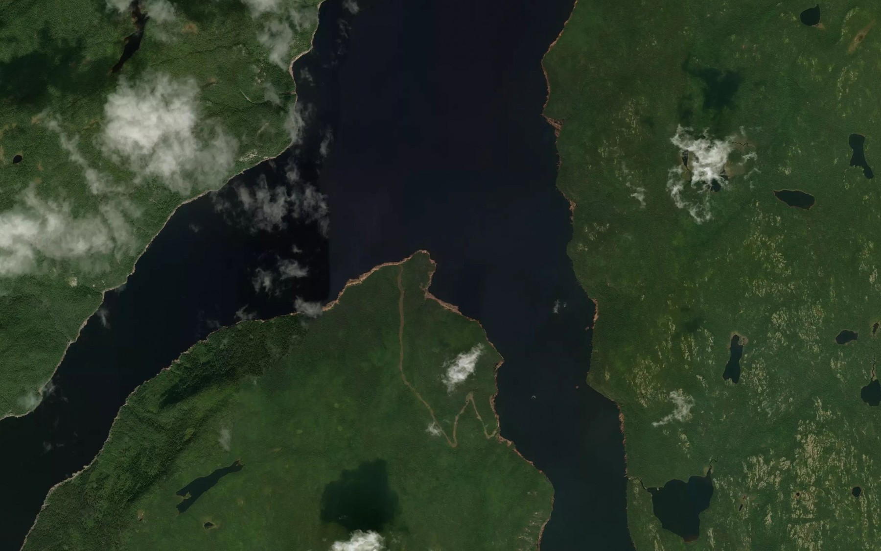 Satellite map of the Riviere Bernard