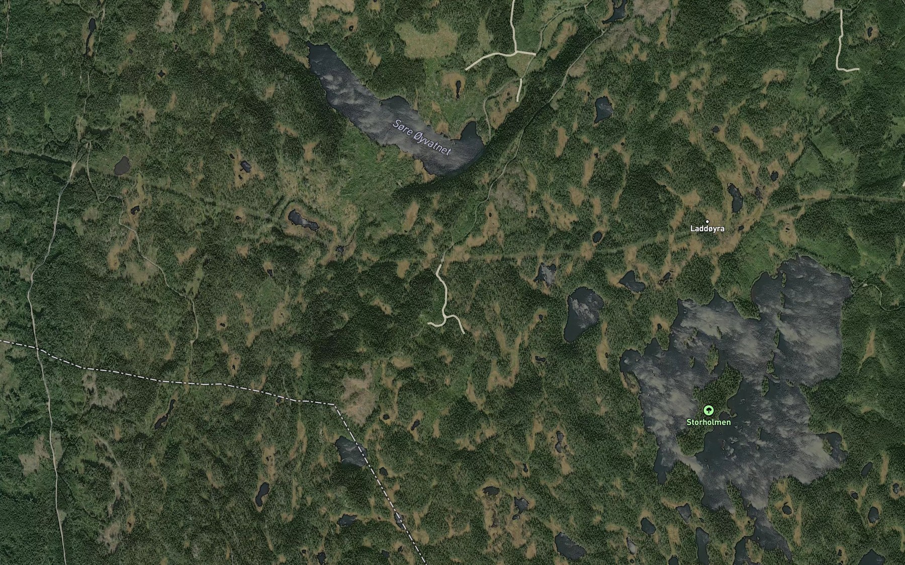 Satellite map of the Den pene bekken