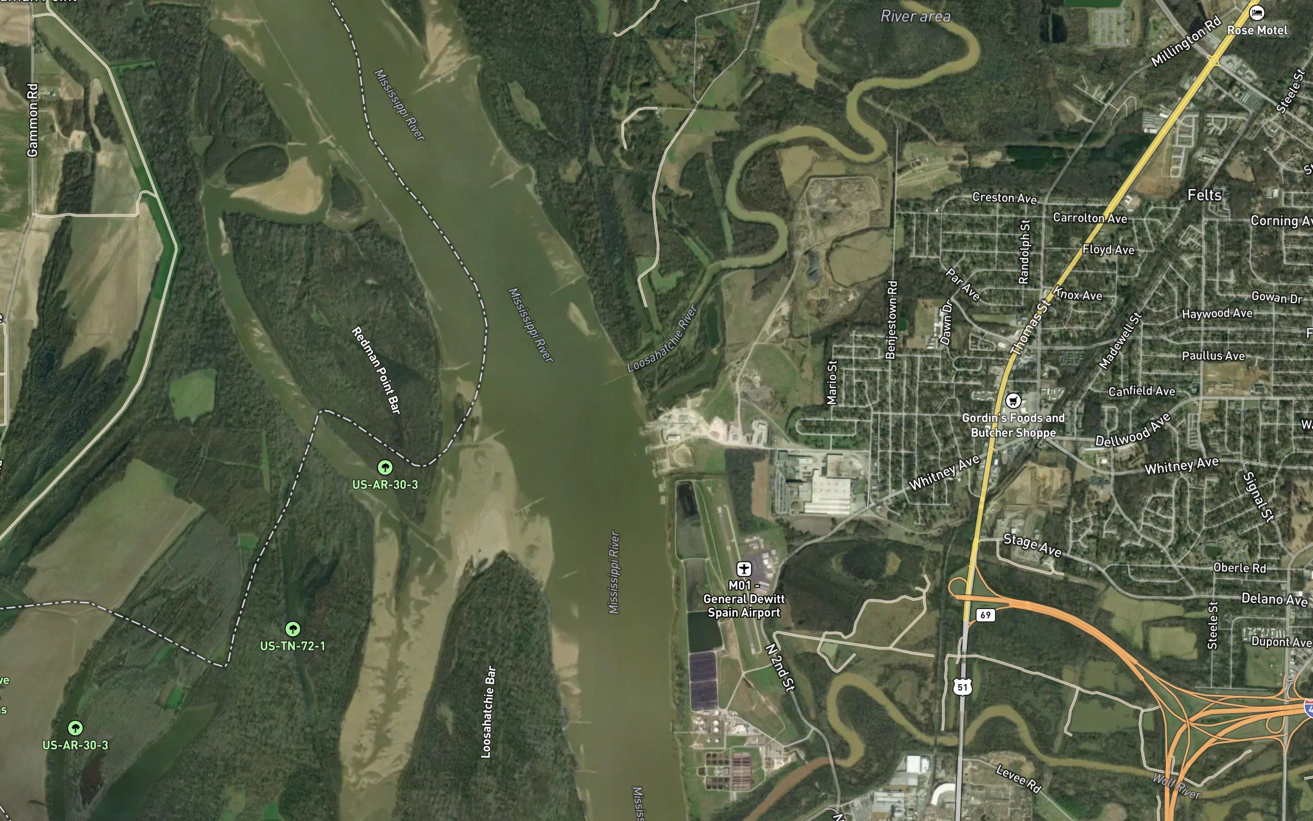 Loosahatchie River