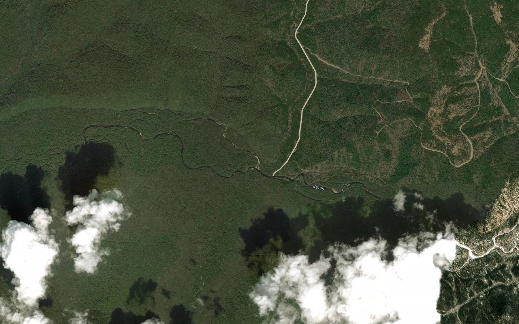 Satellite map of the Akhbio