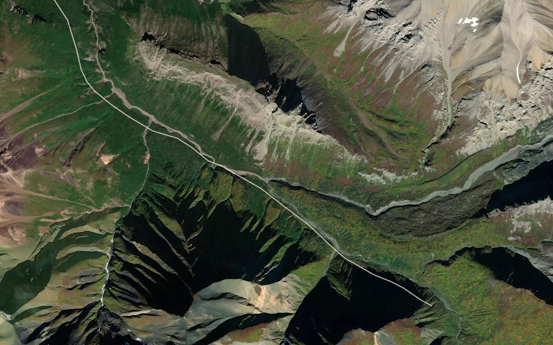 Satellite map of the Texas Creek