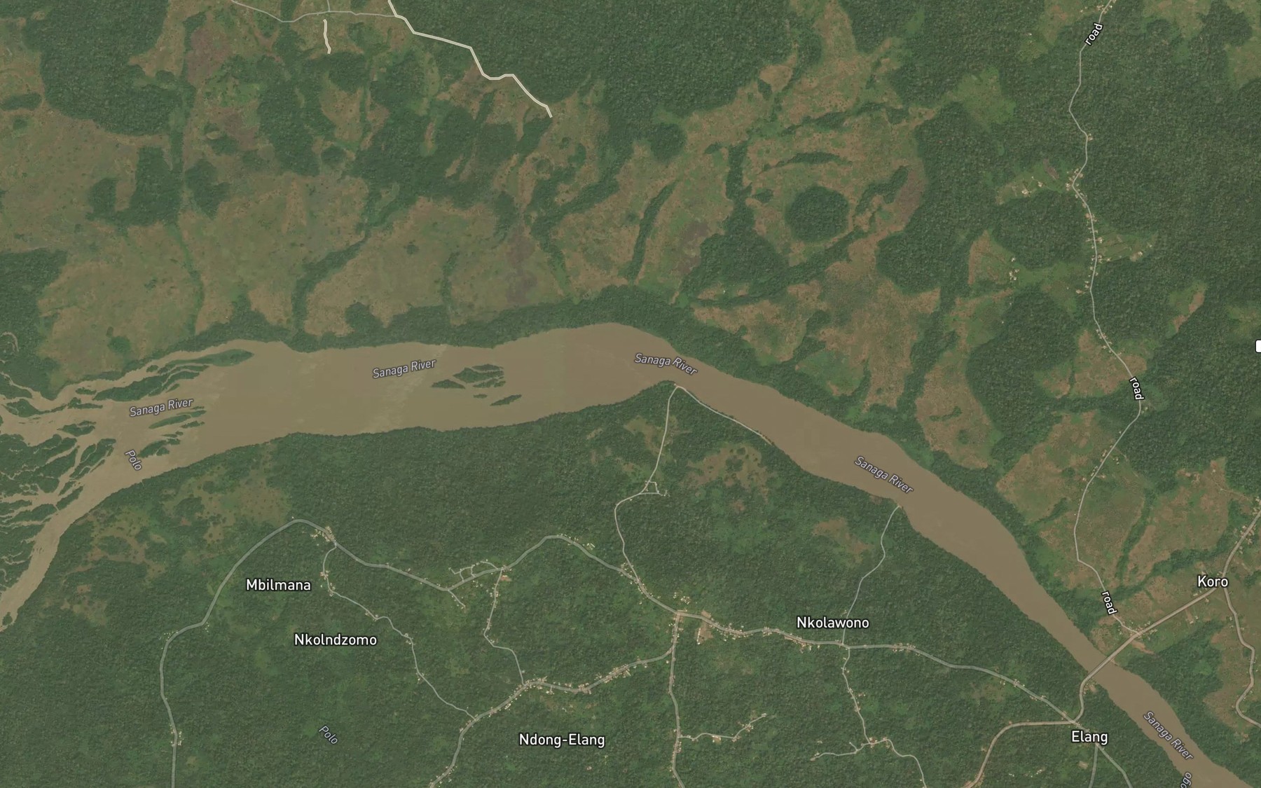 Satellite map of the Ibousa
