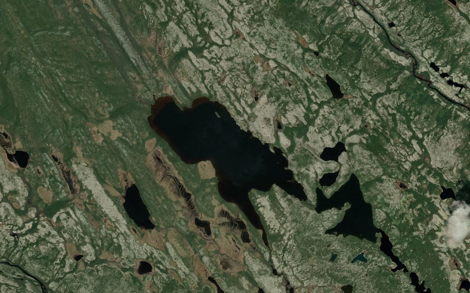 Satellite map of the Lac Muak