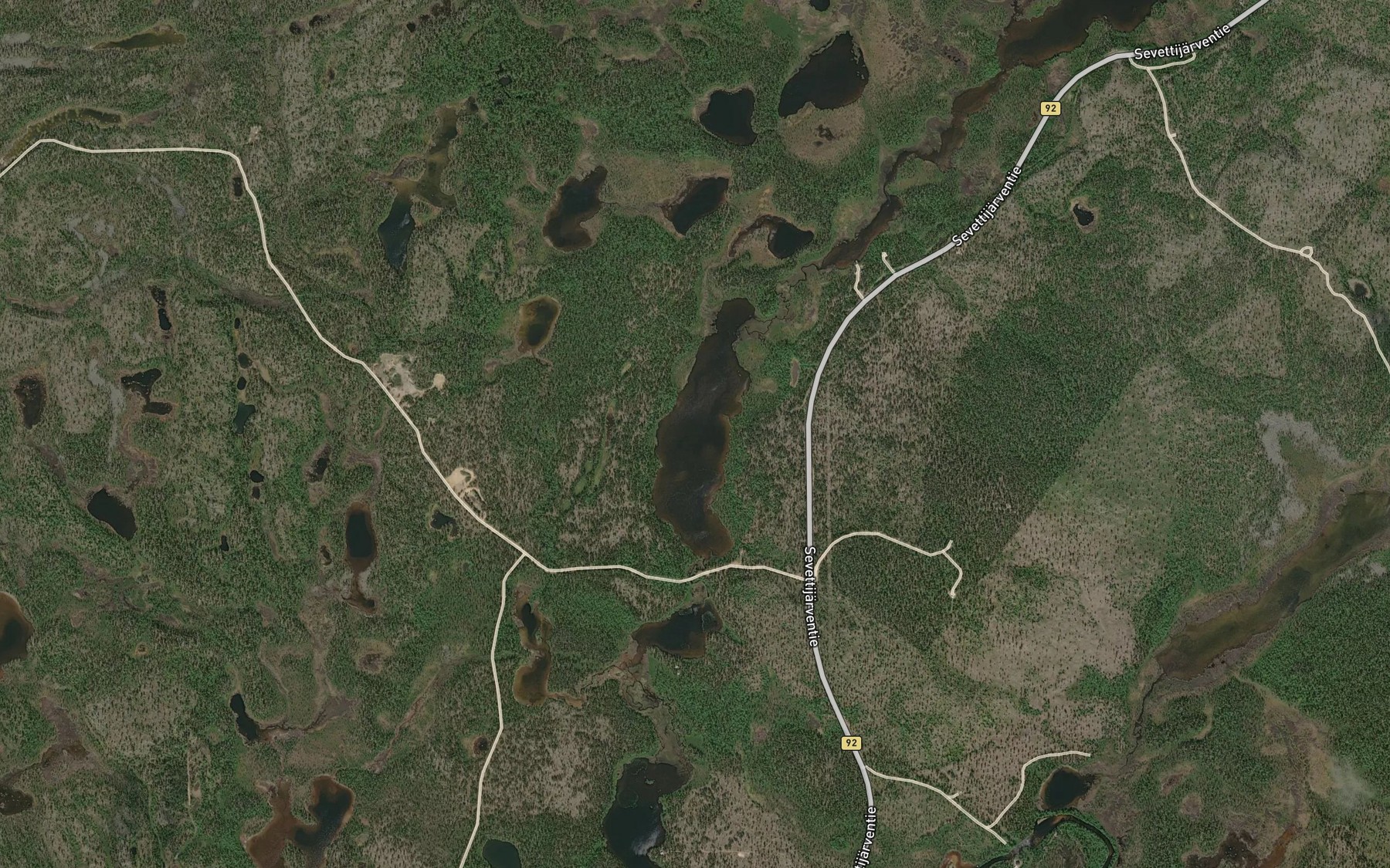 Satellite map of the Mutajarvi