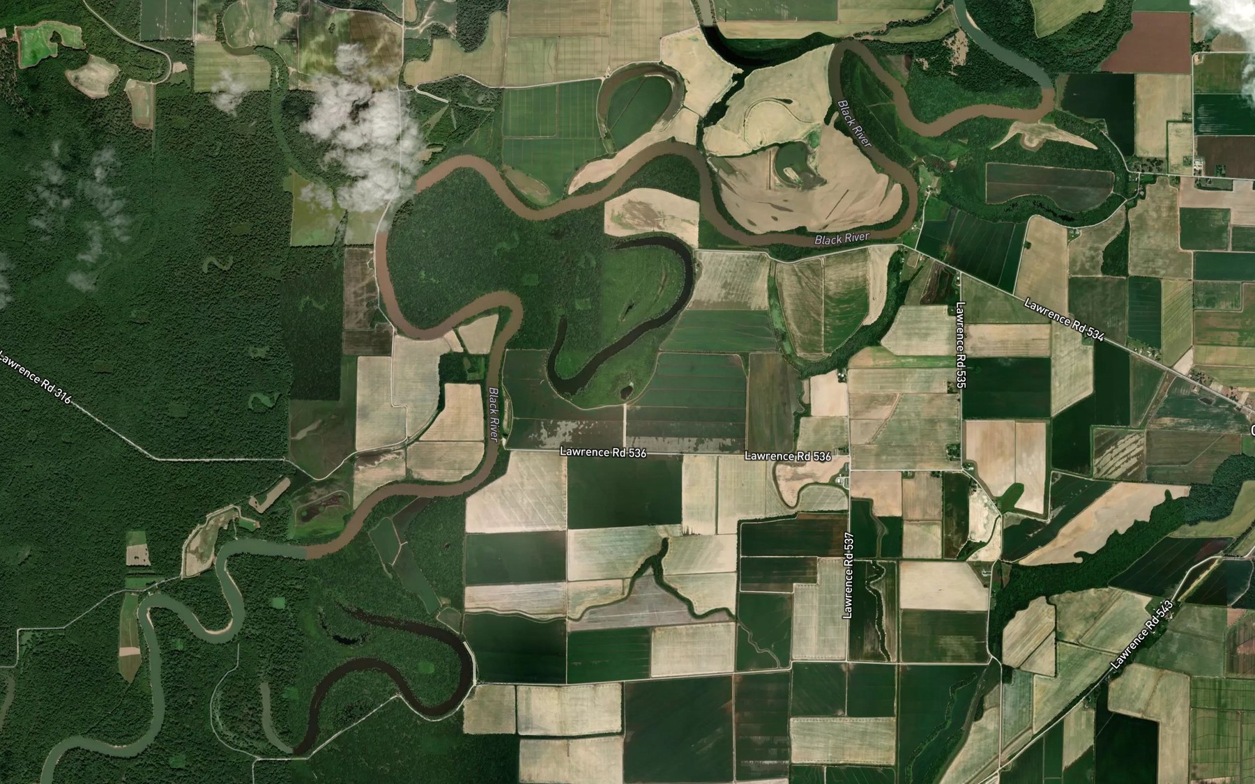Satellite map of the Round Pond