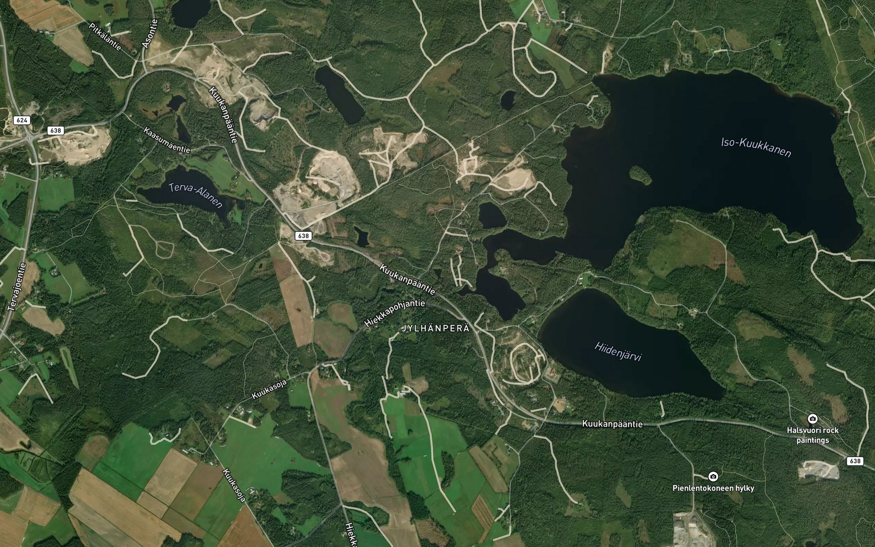 Satellite map of the Myllylampi