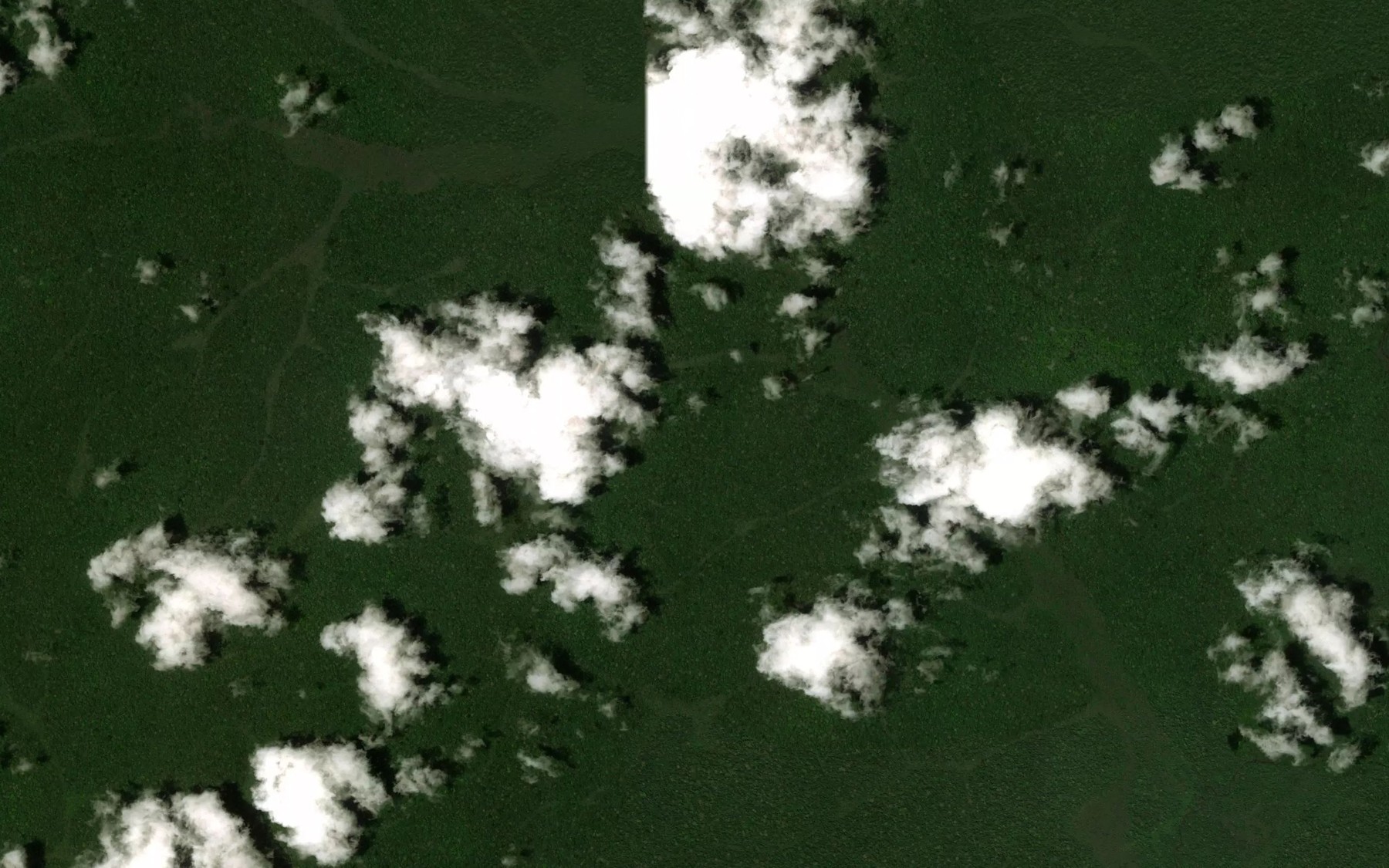 Satellite map of the Ebola
