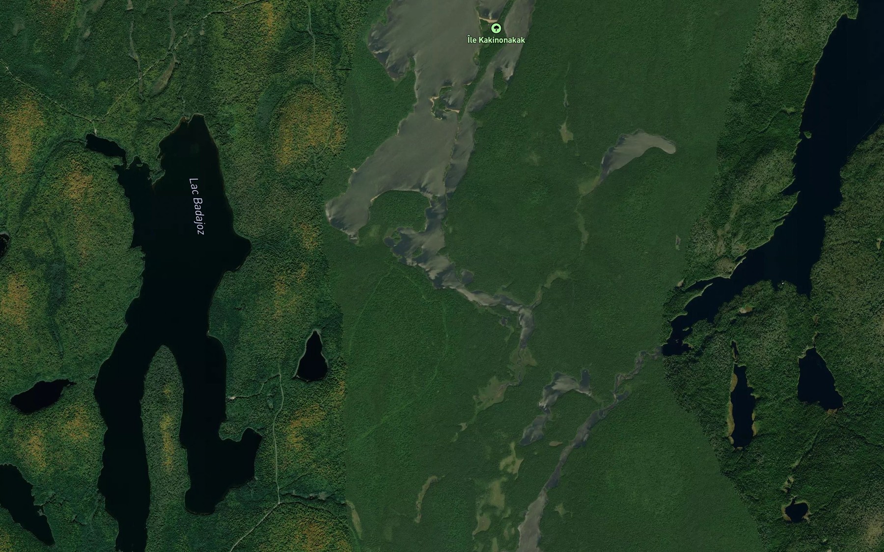 Satellite map of the Baie Eickwackopea