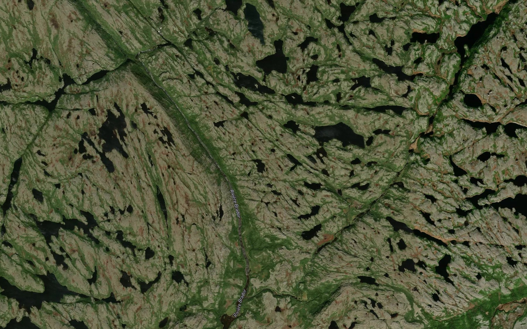 Satellite map of the Lac Indian Gulch