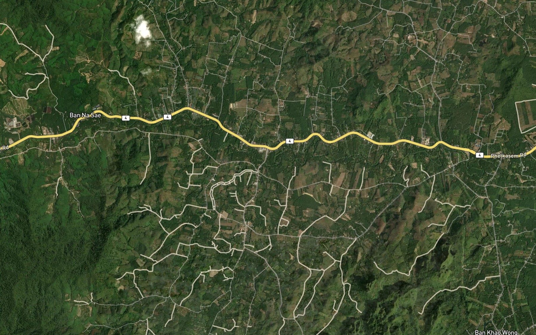 Satellite map of the Huai Khlon
