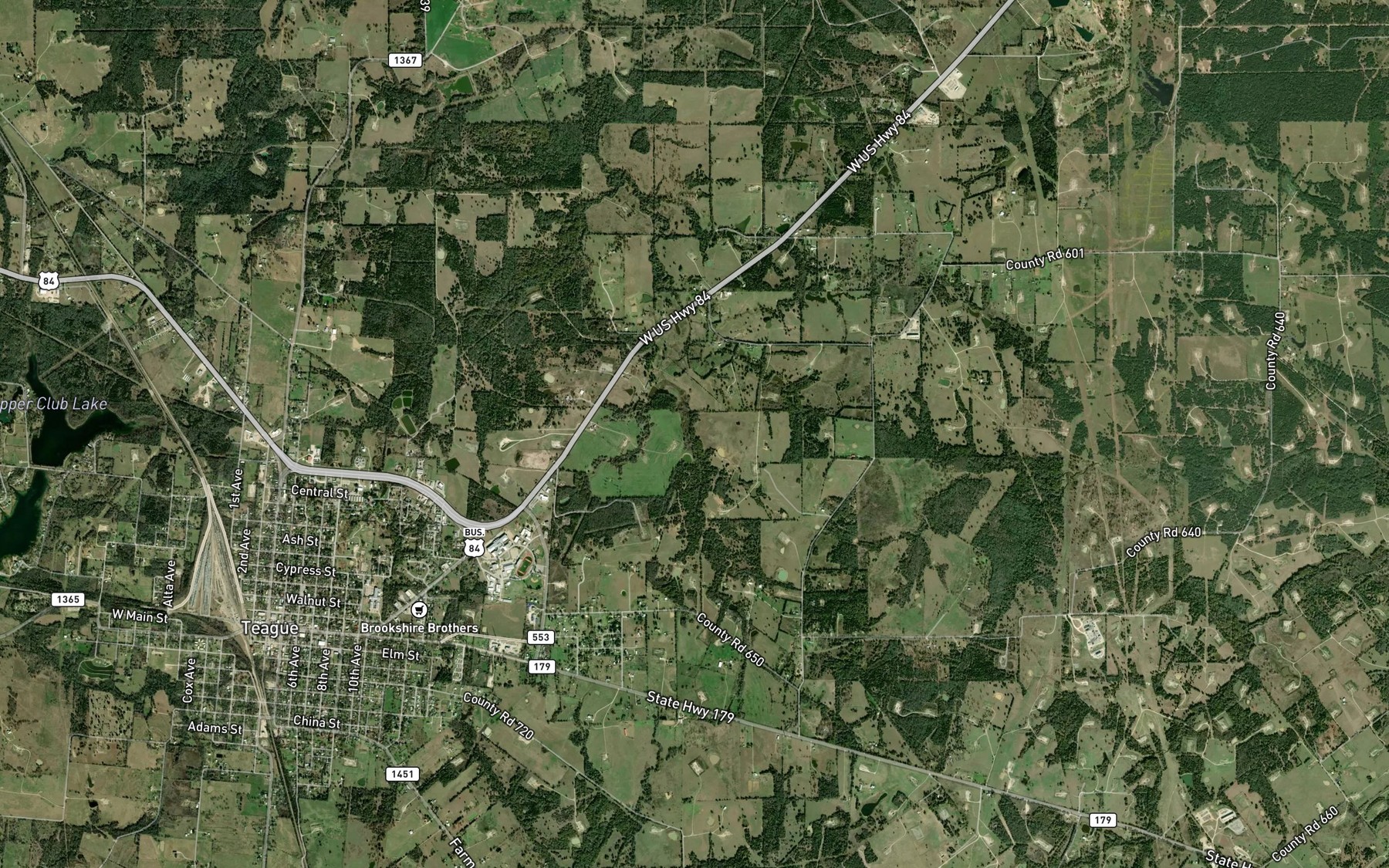 Satellite map of the Jones Lake