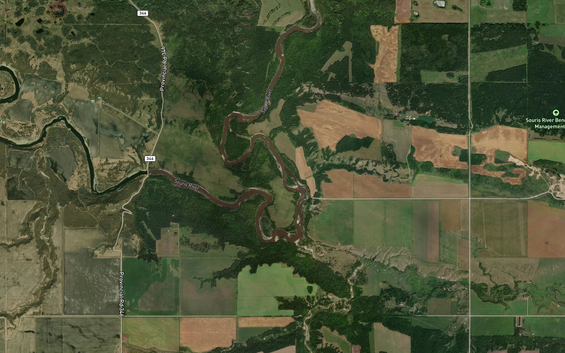 Satellite map of the The Elbow