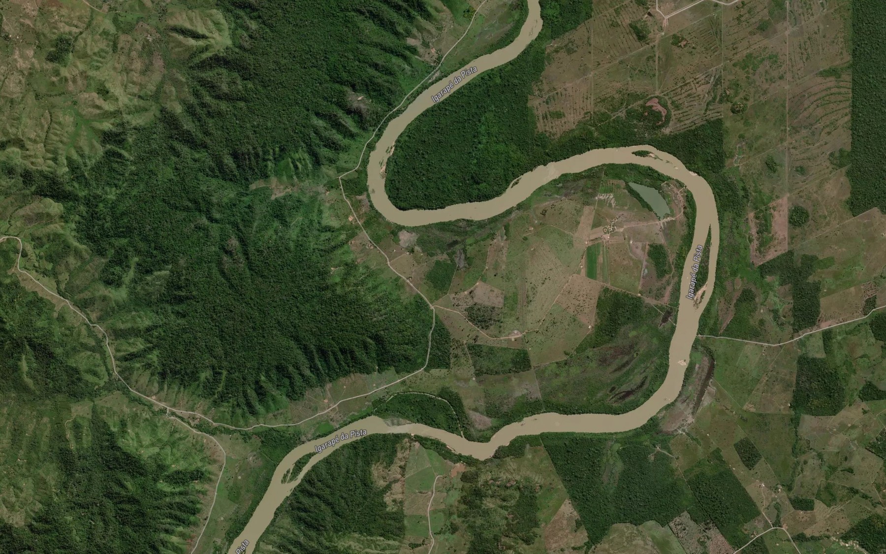 Satellite map of the Cachoeira Gorgulho de Santo Antonio