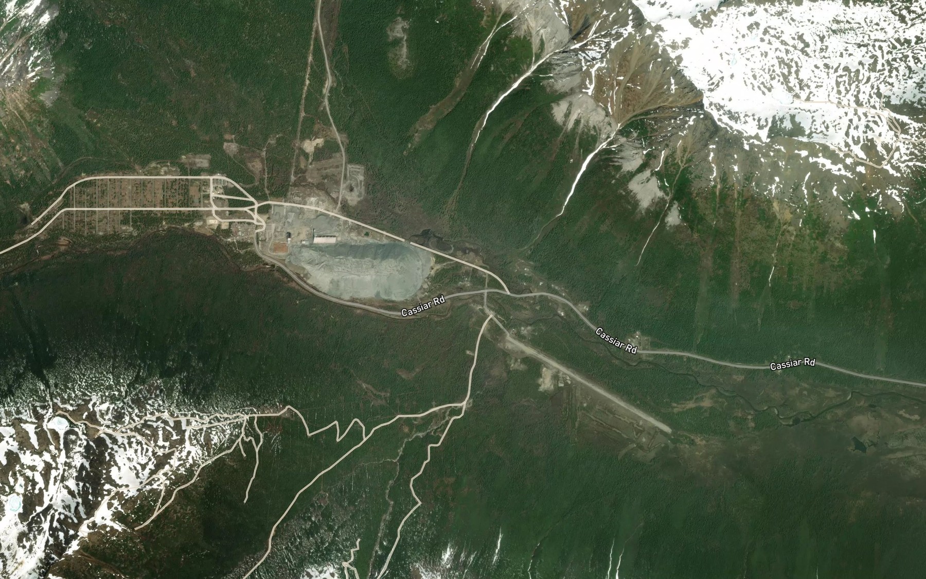 Satellite map of the Marble Creek
