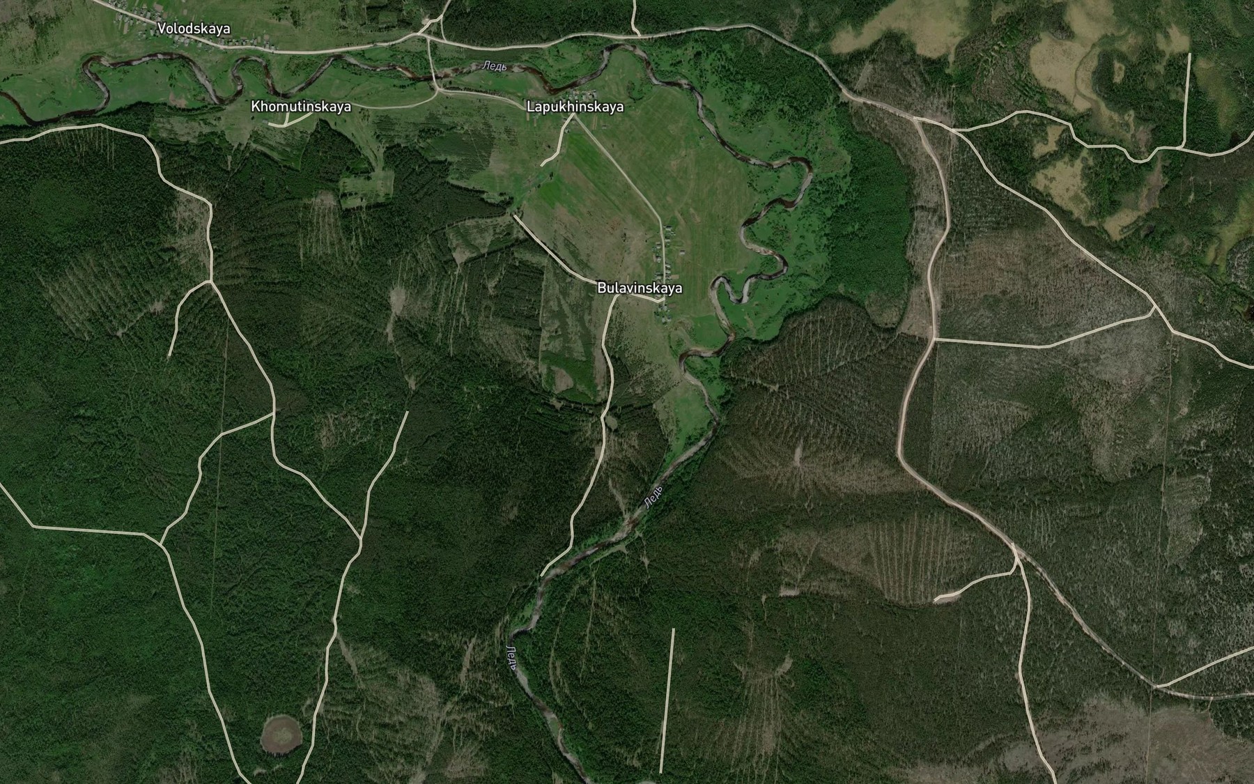 Satellite map of the Ultes