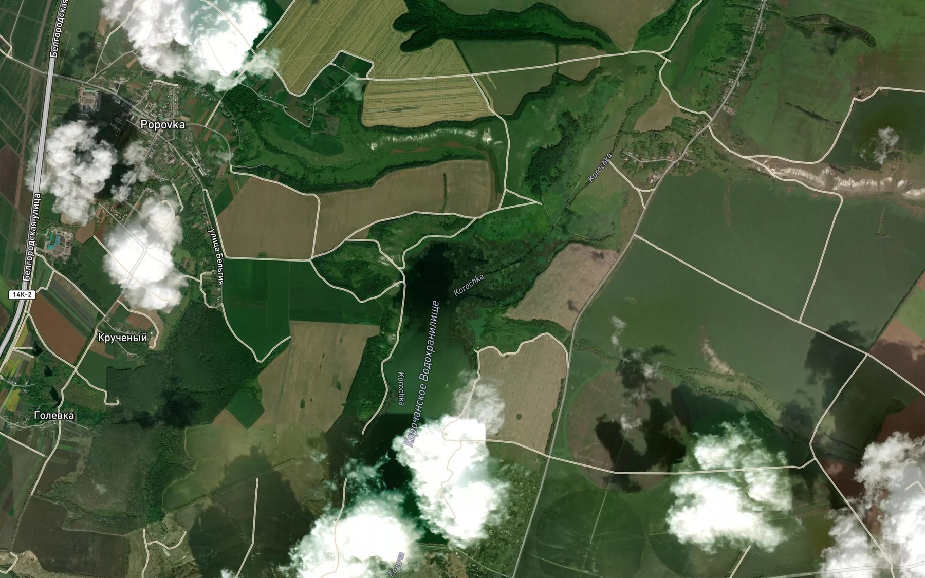 Satellite map of the Korochka