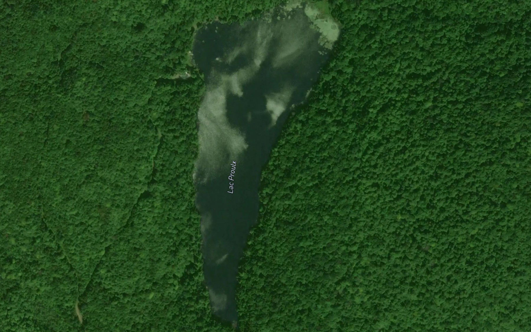 Satellite map of the Lac Proulx