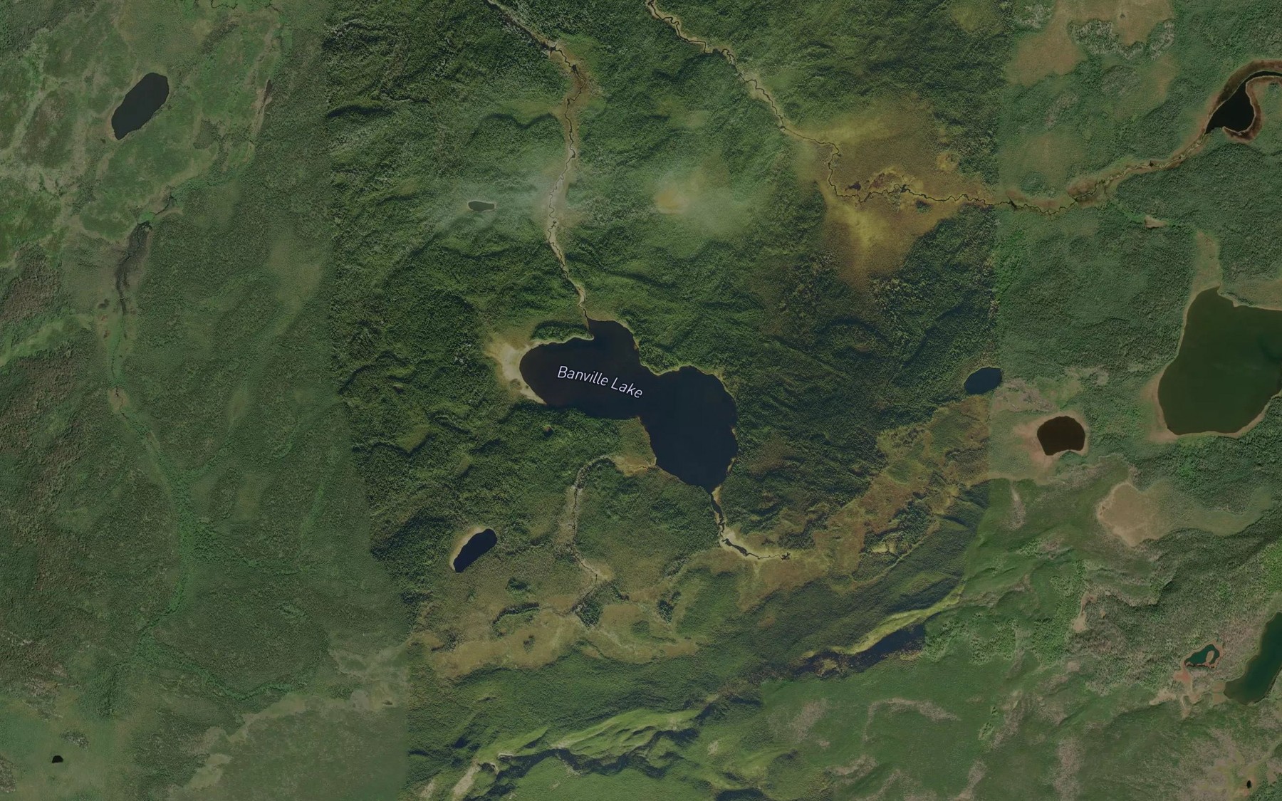Satellite map of the Banville Lake
