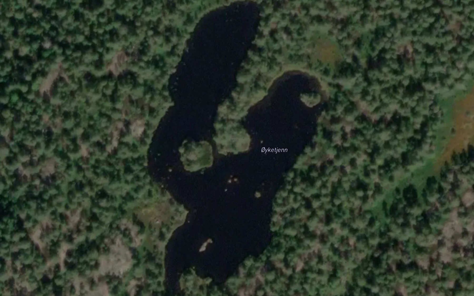 Satellite map of the Oyketjenn