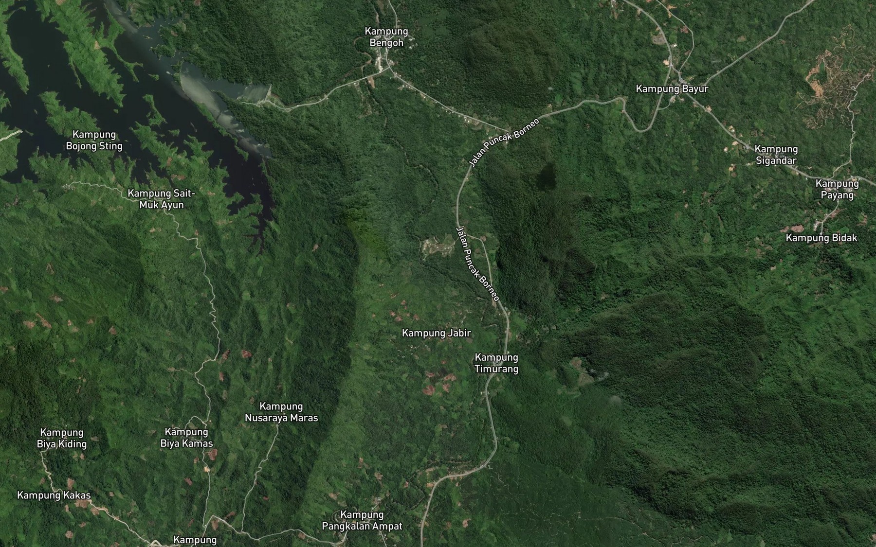 Satellite map of the Sungai Babi