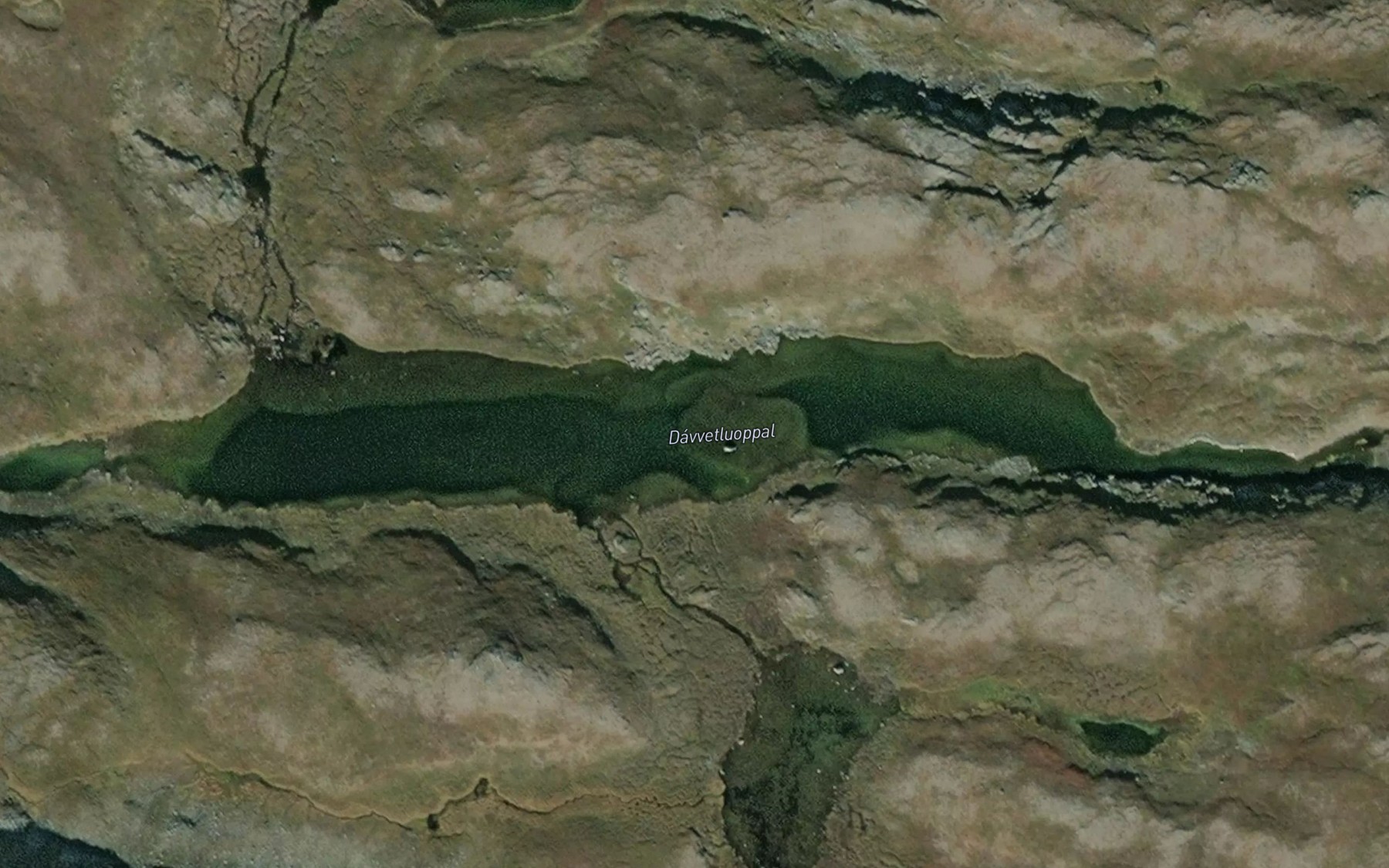 Satellite map of the Davvetluoppal