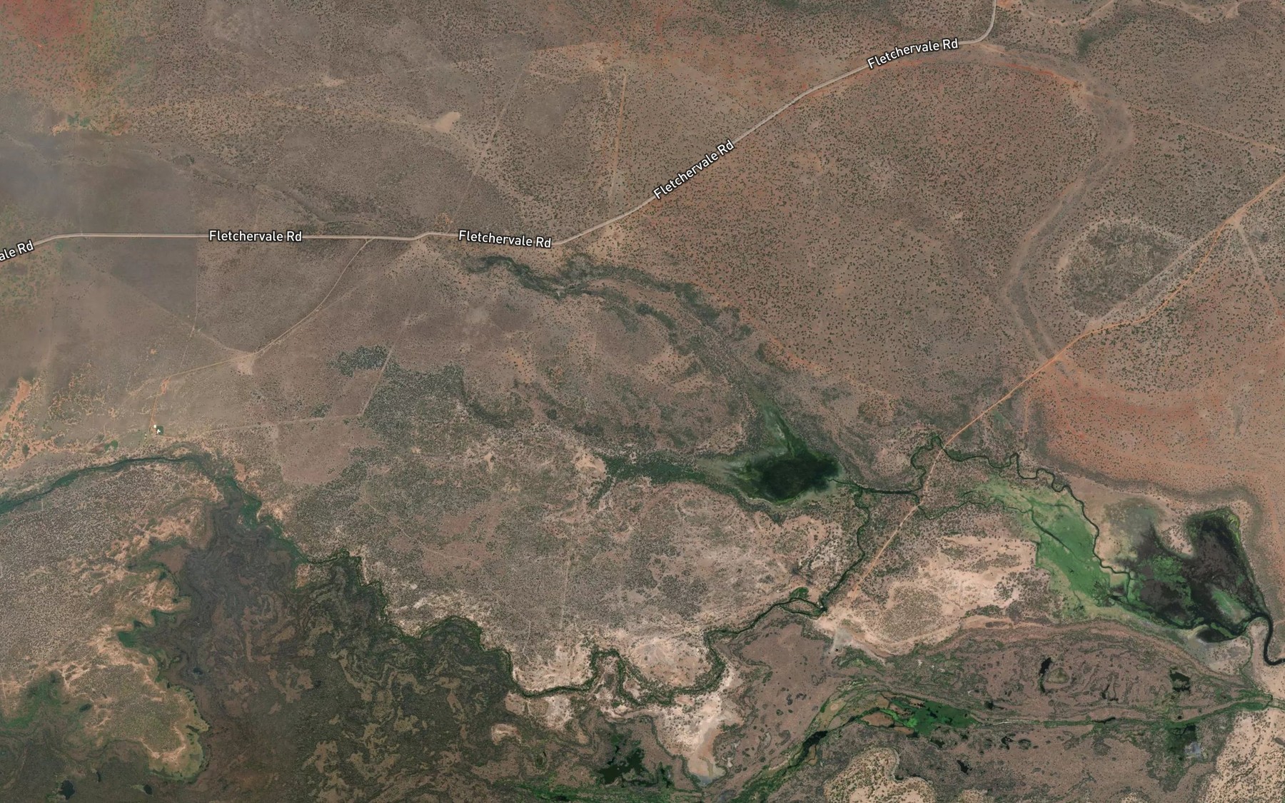 Satellite map of the Red Lily Lagoon