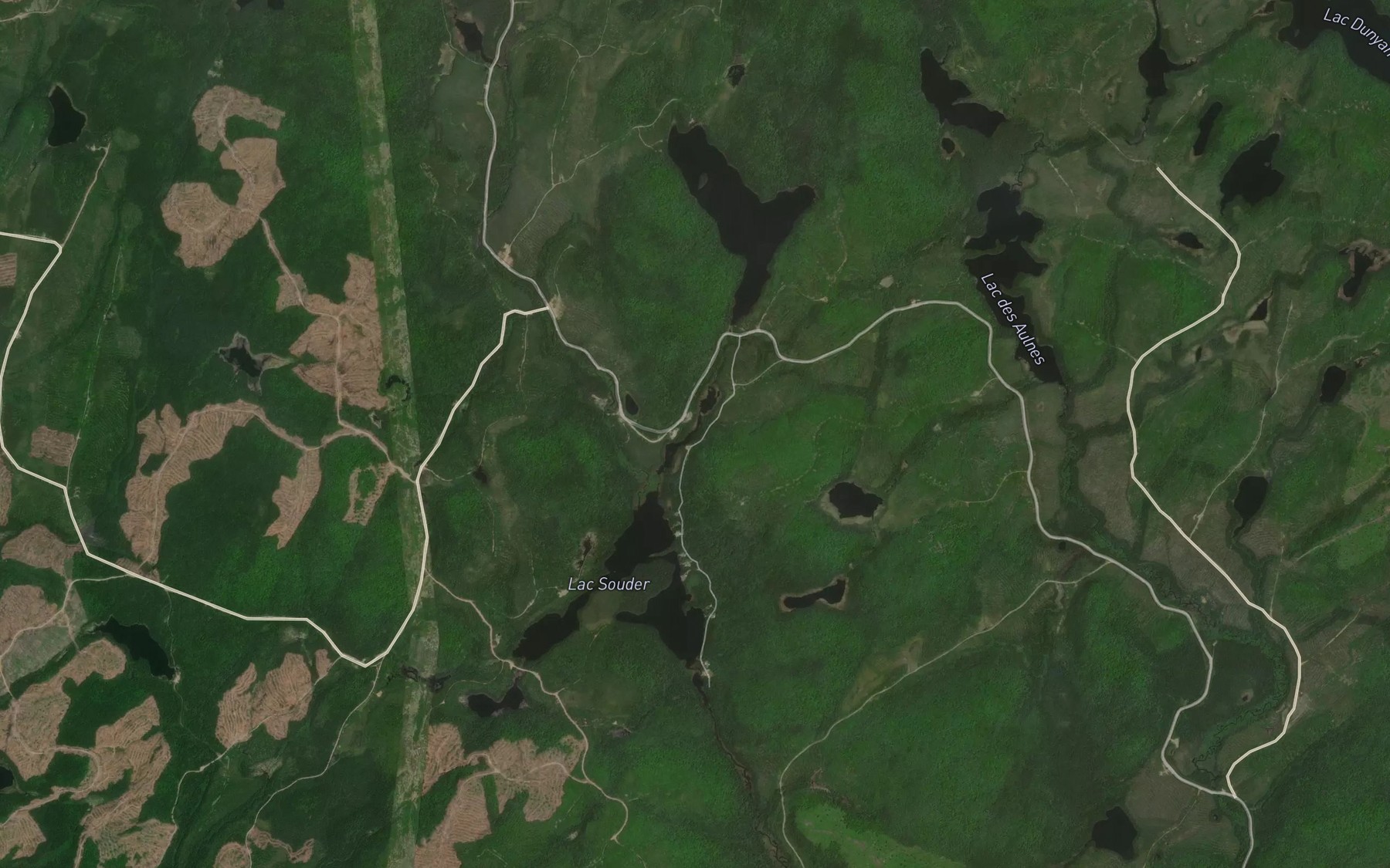 Satellite map of the Lac du Depot