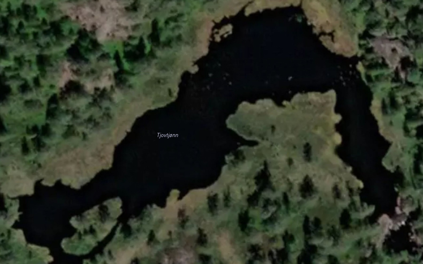 Satellite map of the Tjovtjorn