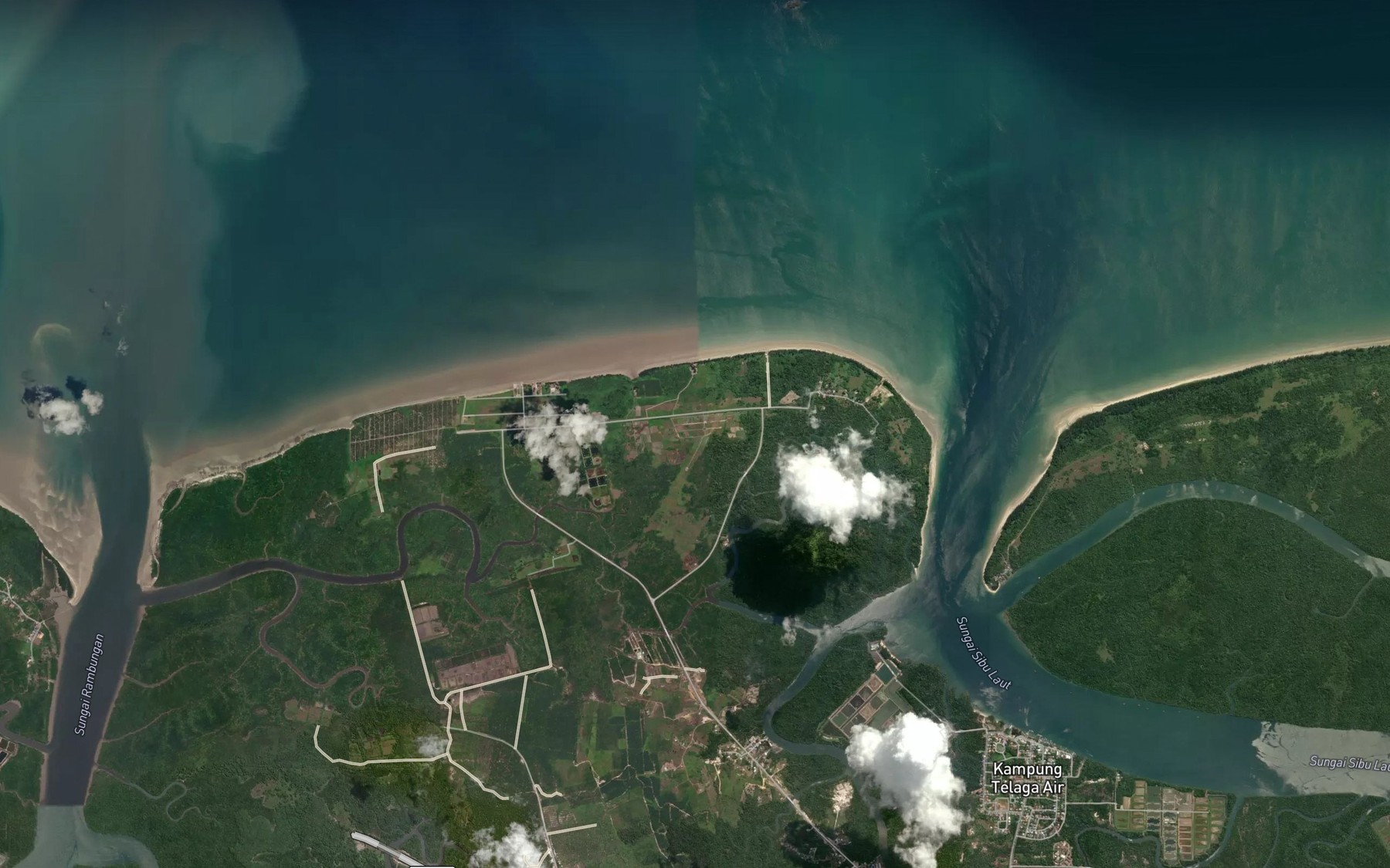 Satellite map of the Sungai Jaban Kechil