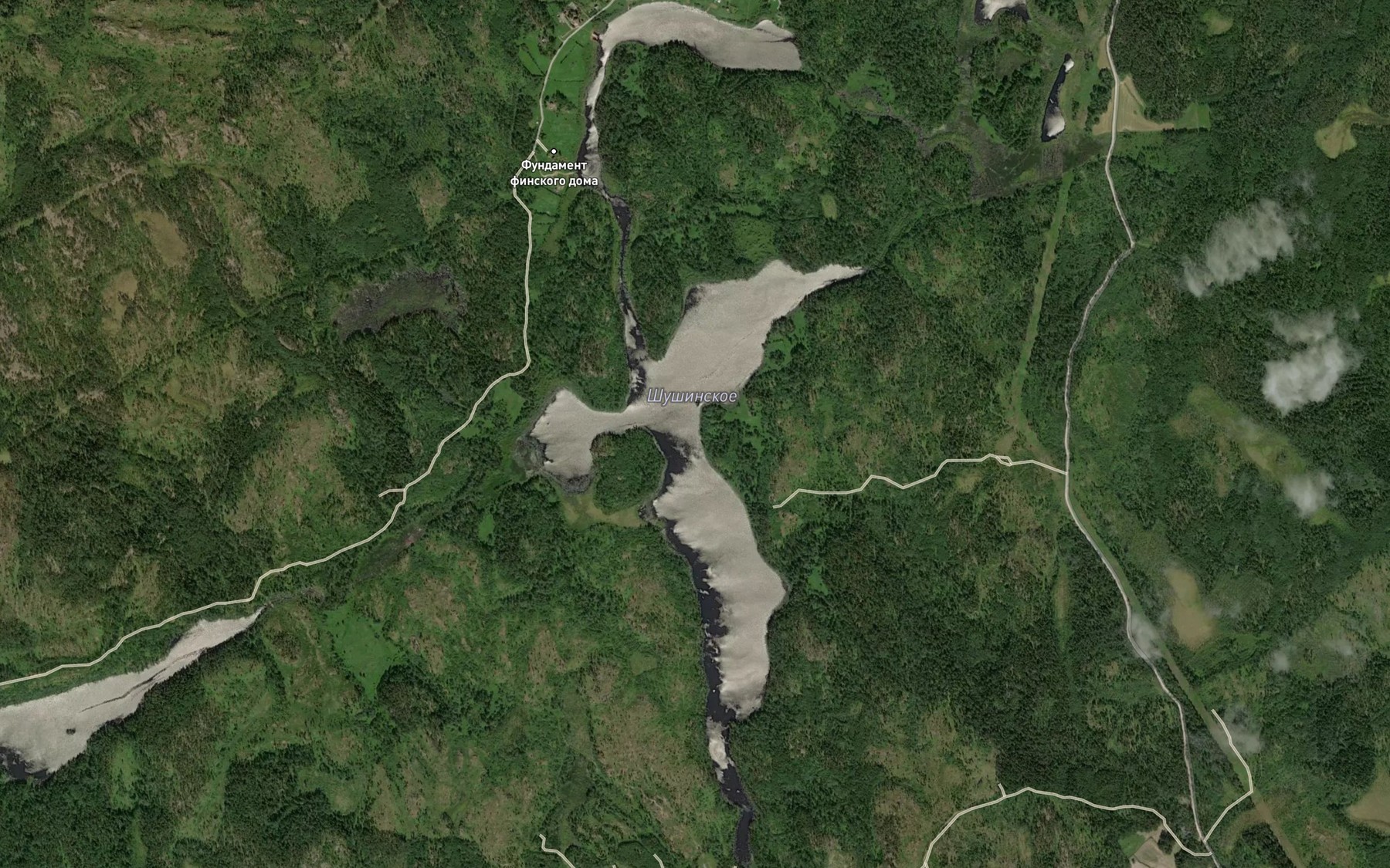Satellite map of the Ozero Shushinskoye