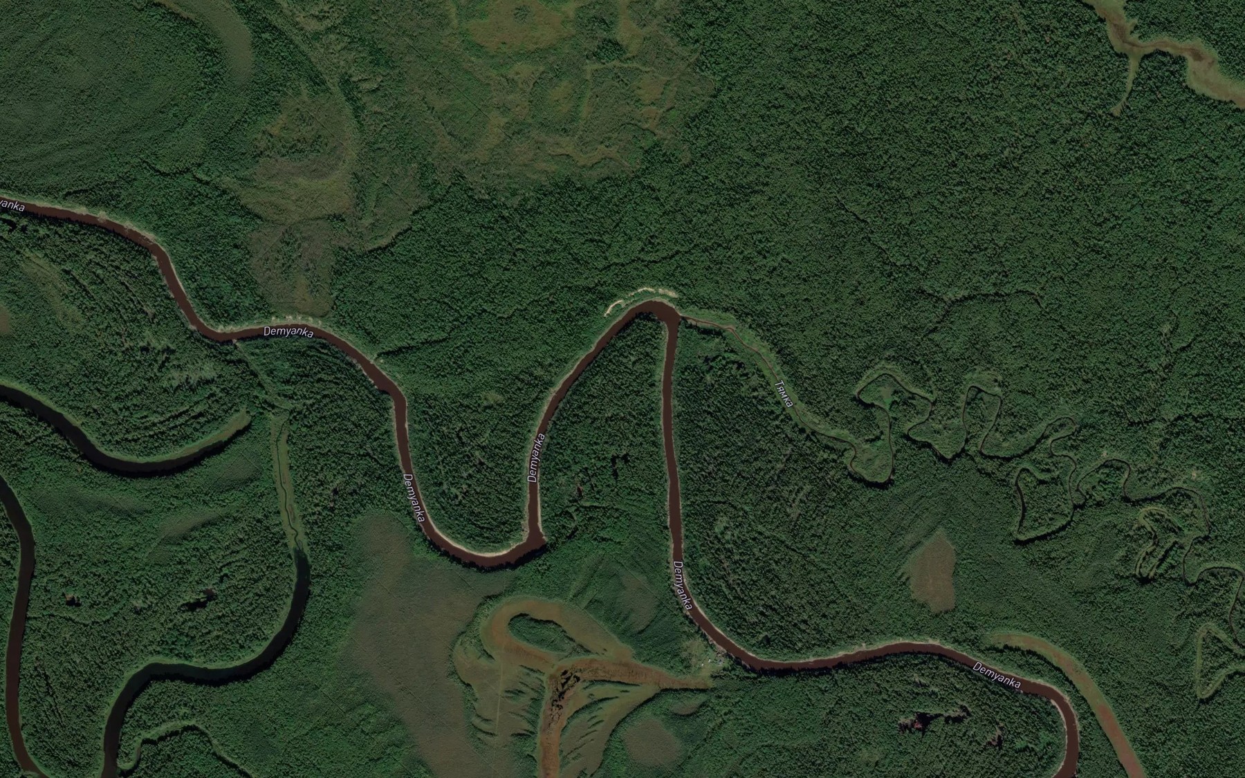 Satellite map of the Tyamka