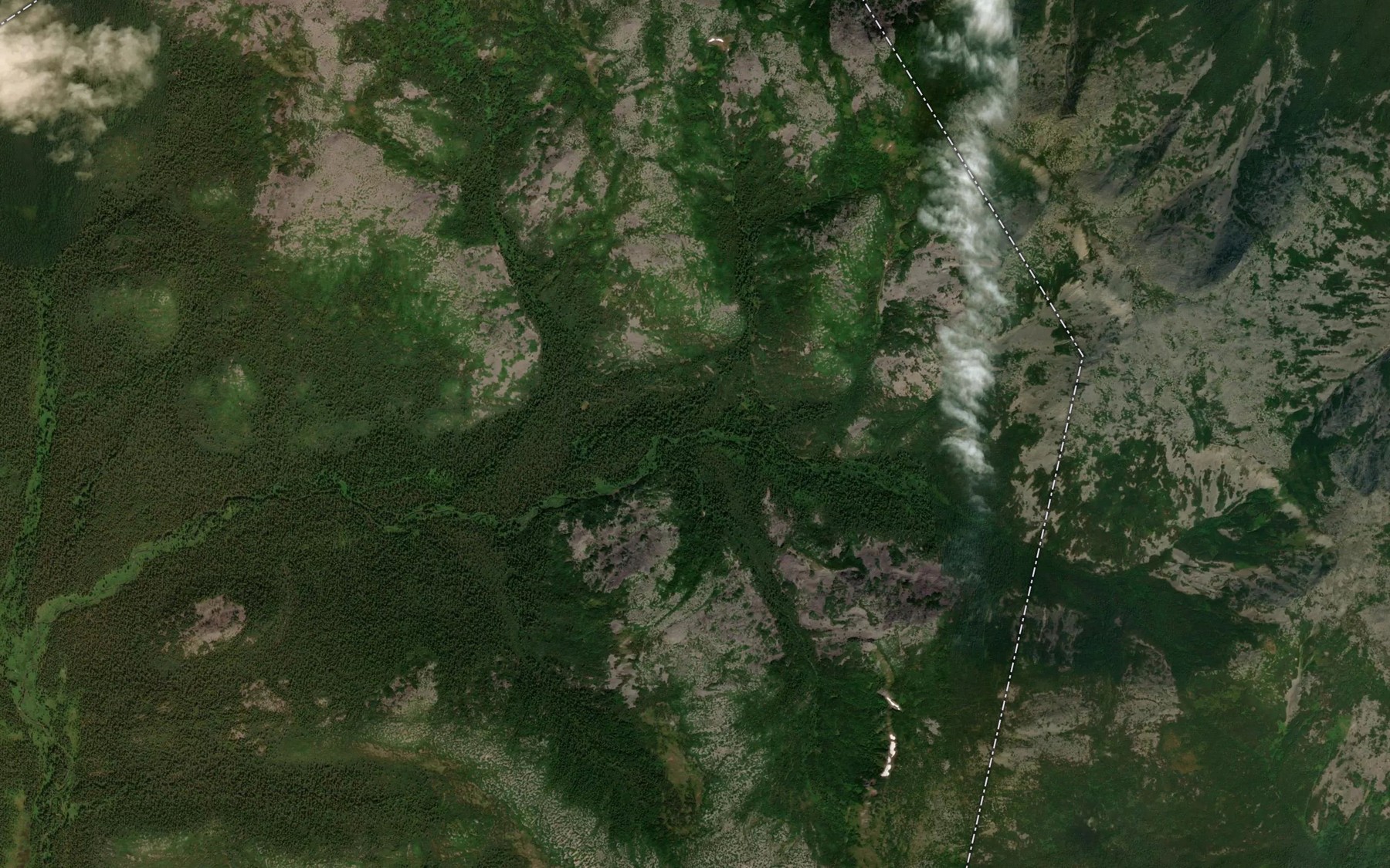 Satellite map of the Talets