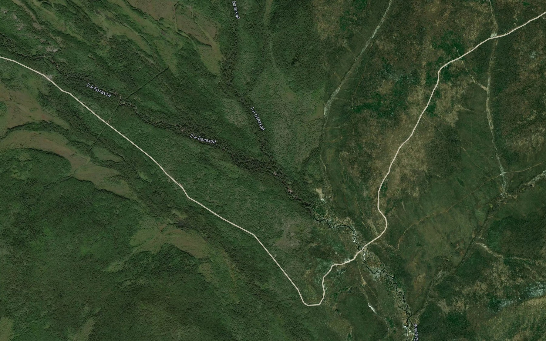 Satellite map of the Balakhoy Vtoroy