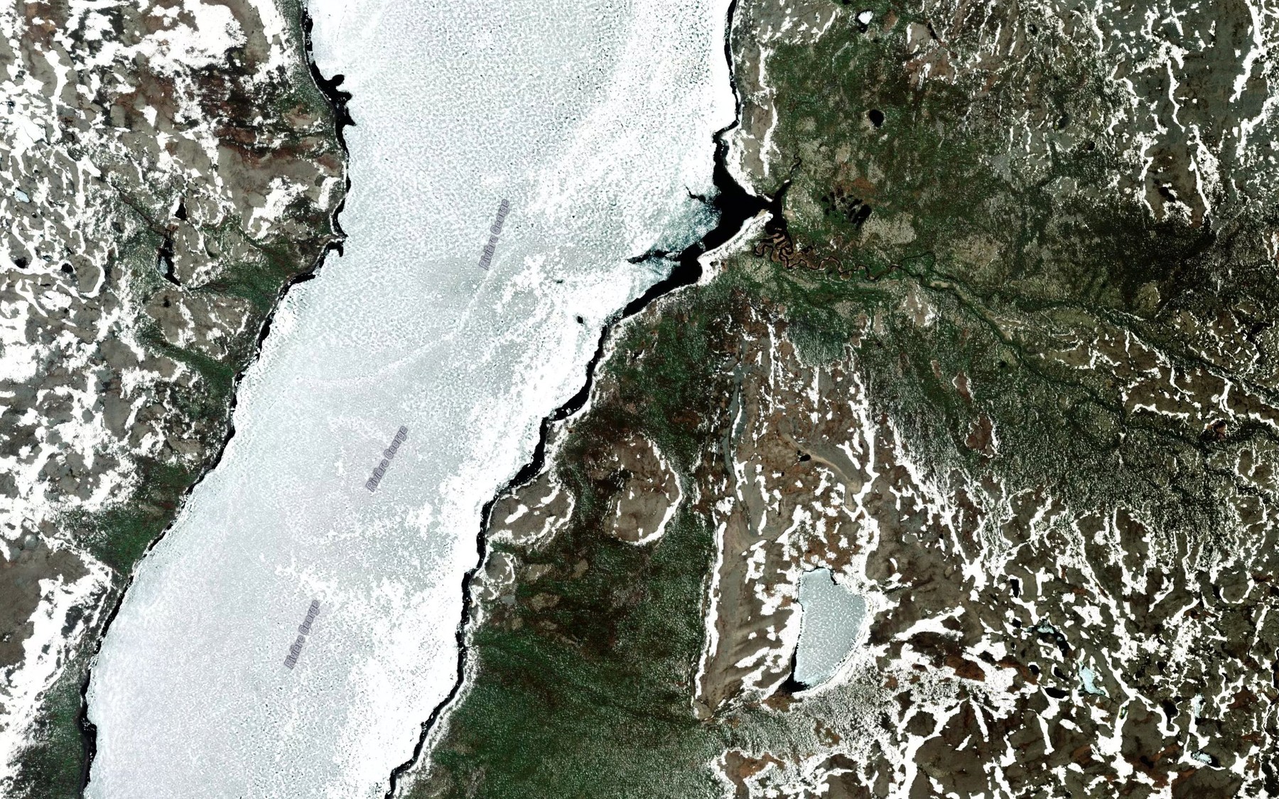 Satellite map of the Ruisseau Kapeikuashkput